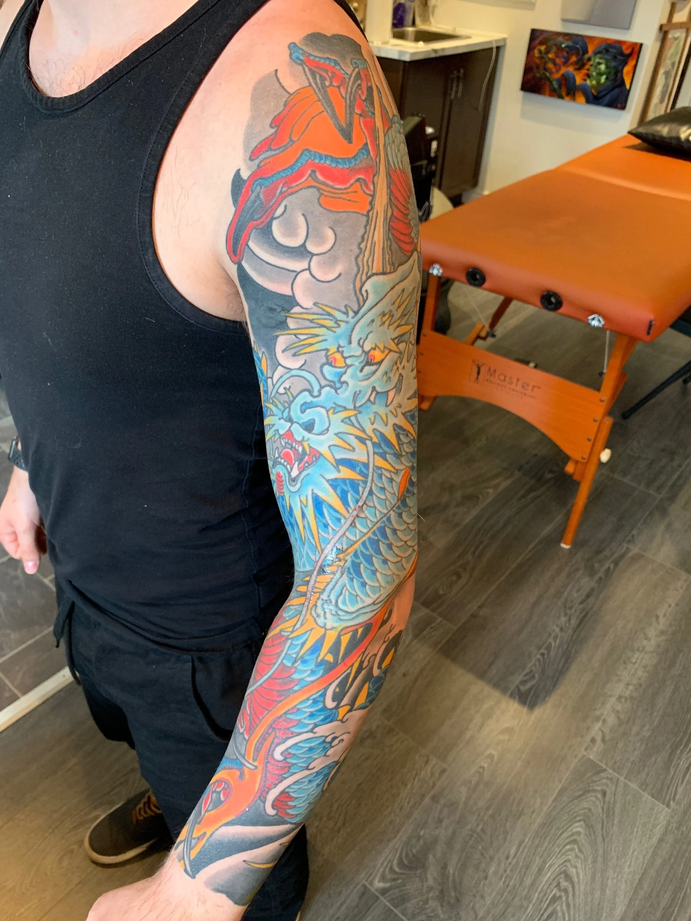 traditional dragon sleeve