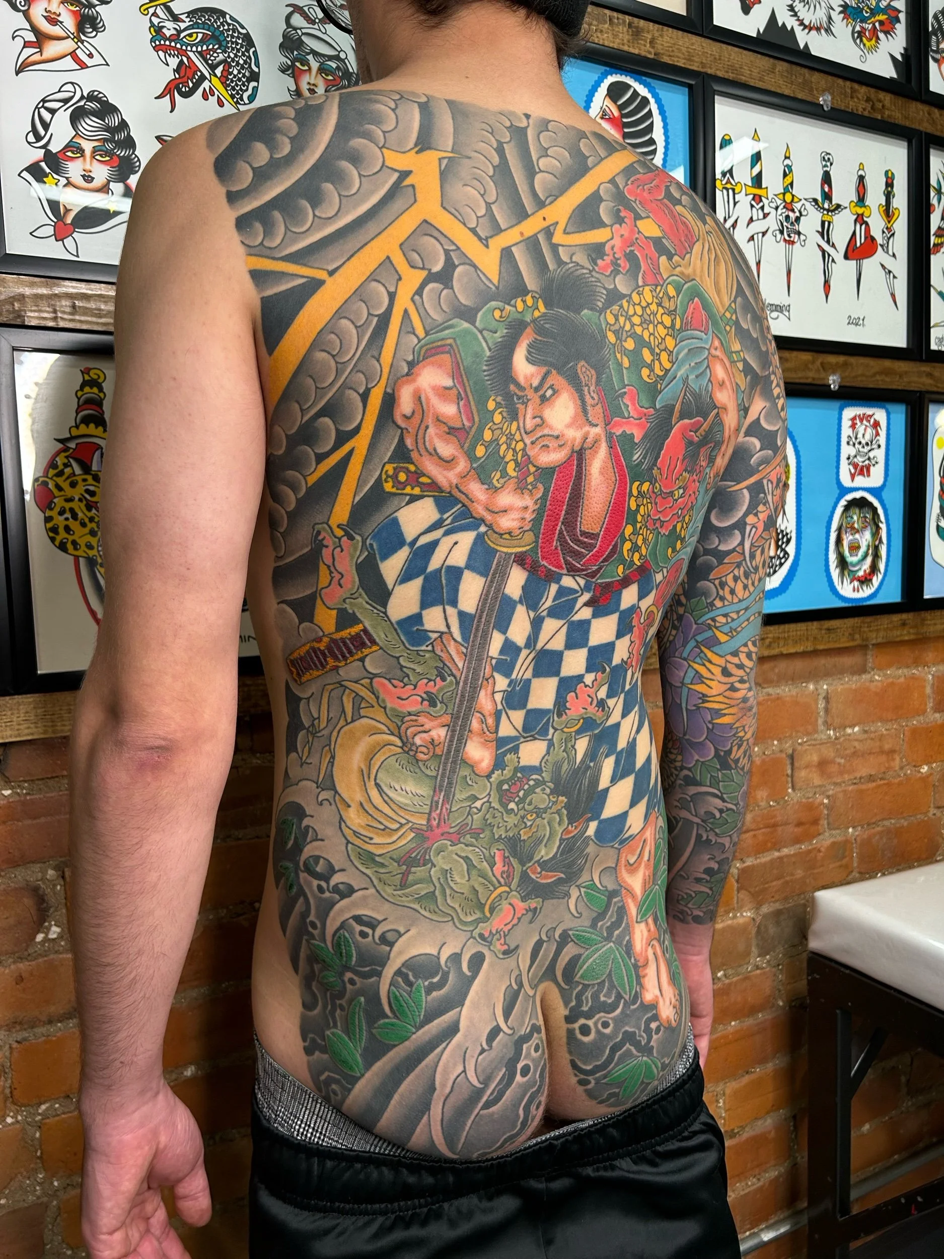 Japanese backpiece tattoo