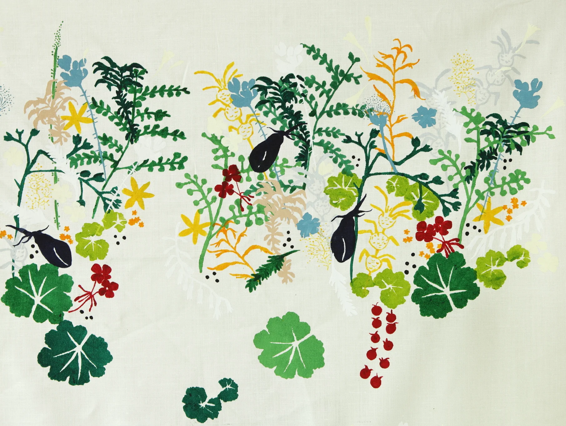  Thicket Garden designed by David Bellamy, style ‘Seed Bomb’ / MOMAT artists' textiles 
