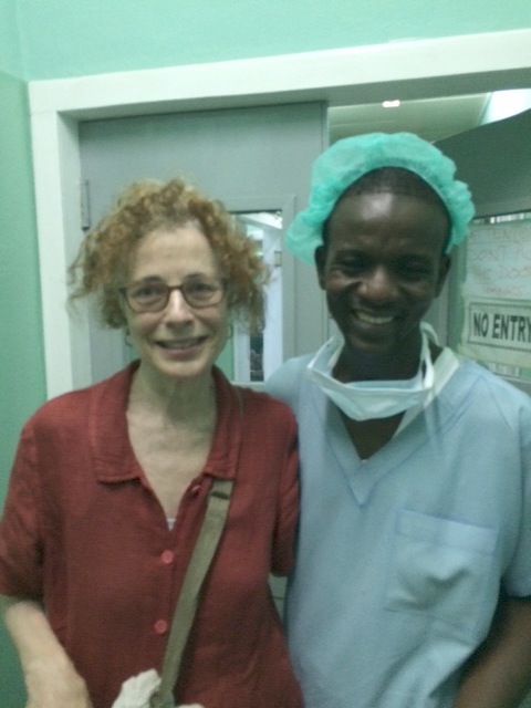 Wendy with Dr. Abanekolgo Photo by Andy Teirstein