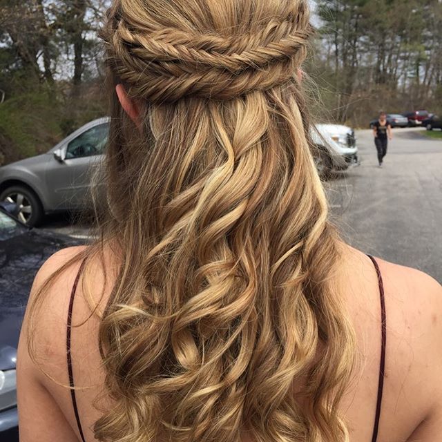 #prom today I had the pleasure of doing my nieces hair for her prom.