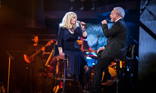 Sally Barker sings Walking in Memphis with Tom Jones in BBC The Voice Final.jpg