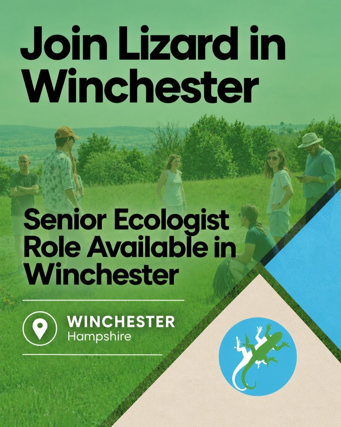 We're recruiting! Senior Ecologist - Winchester

An exciting opportunity to join the Lizard Landscape Design &amp; Ecology team!

Lizard is expanding its ecology and arboricultural services in Winchester, working alongside sister company UBU Design, 