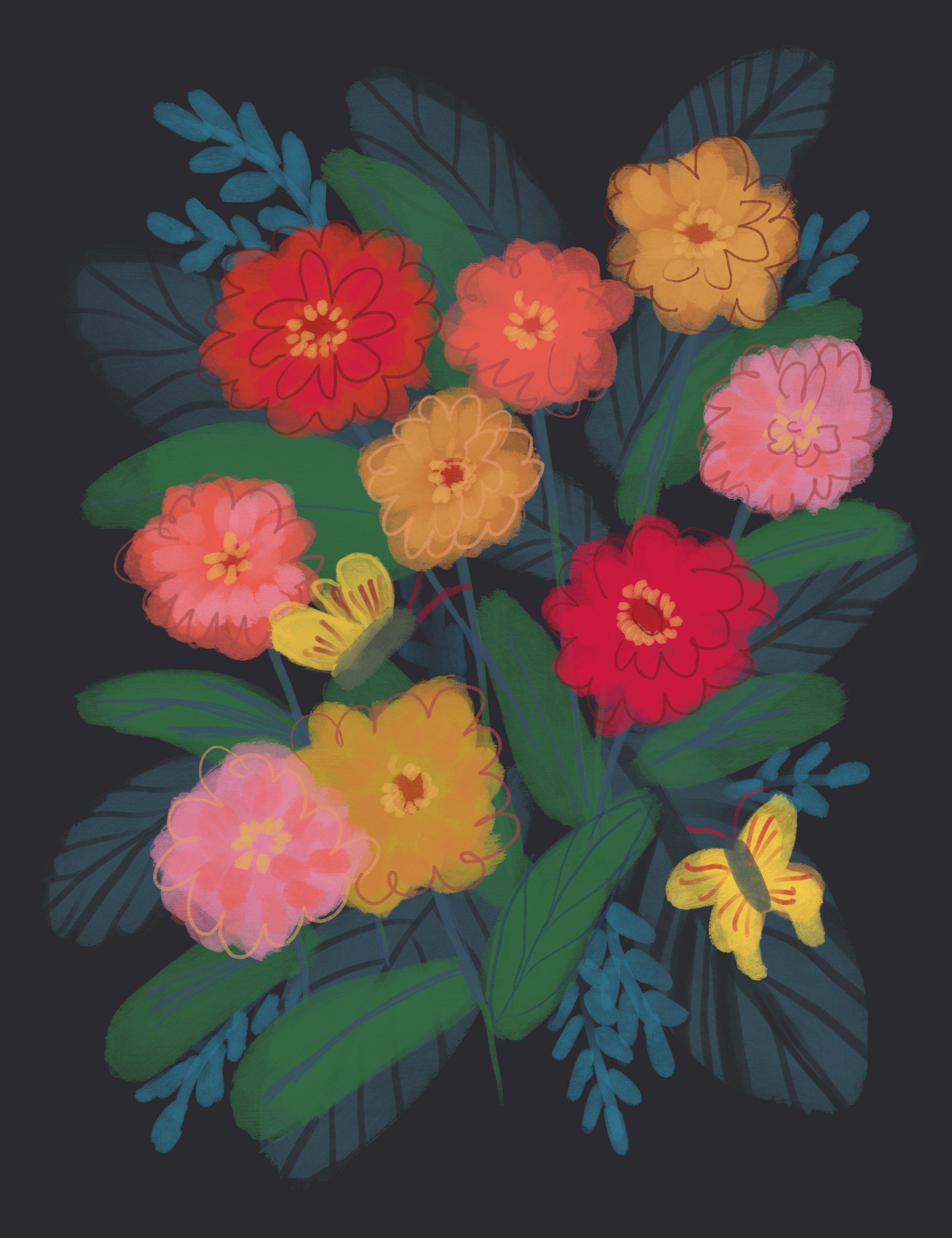 Zinnias