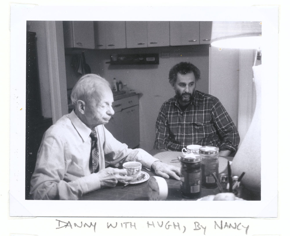 Danny Lyon and Hugh Edwards, Chicago, 1985. Photo by Nancy Lyon