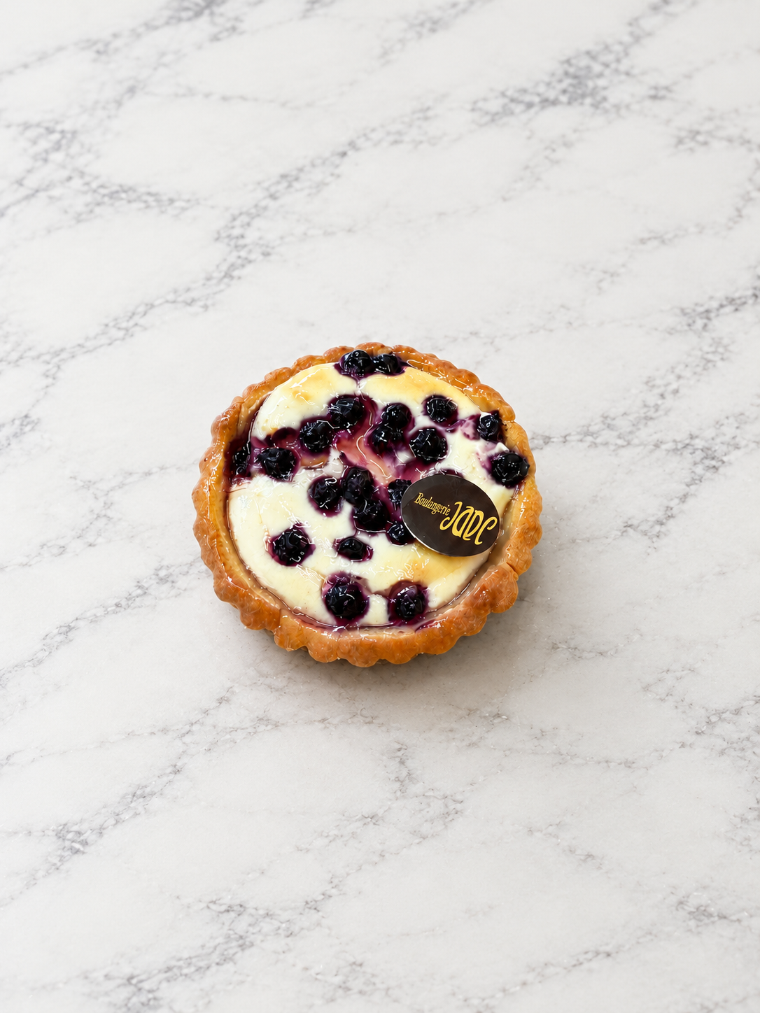 Baked blueberry cheesecake