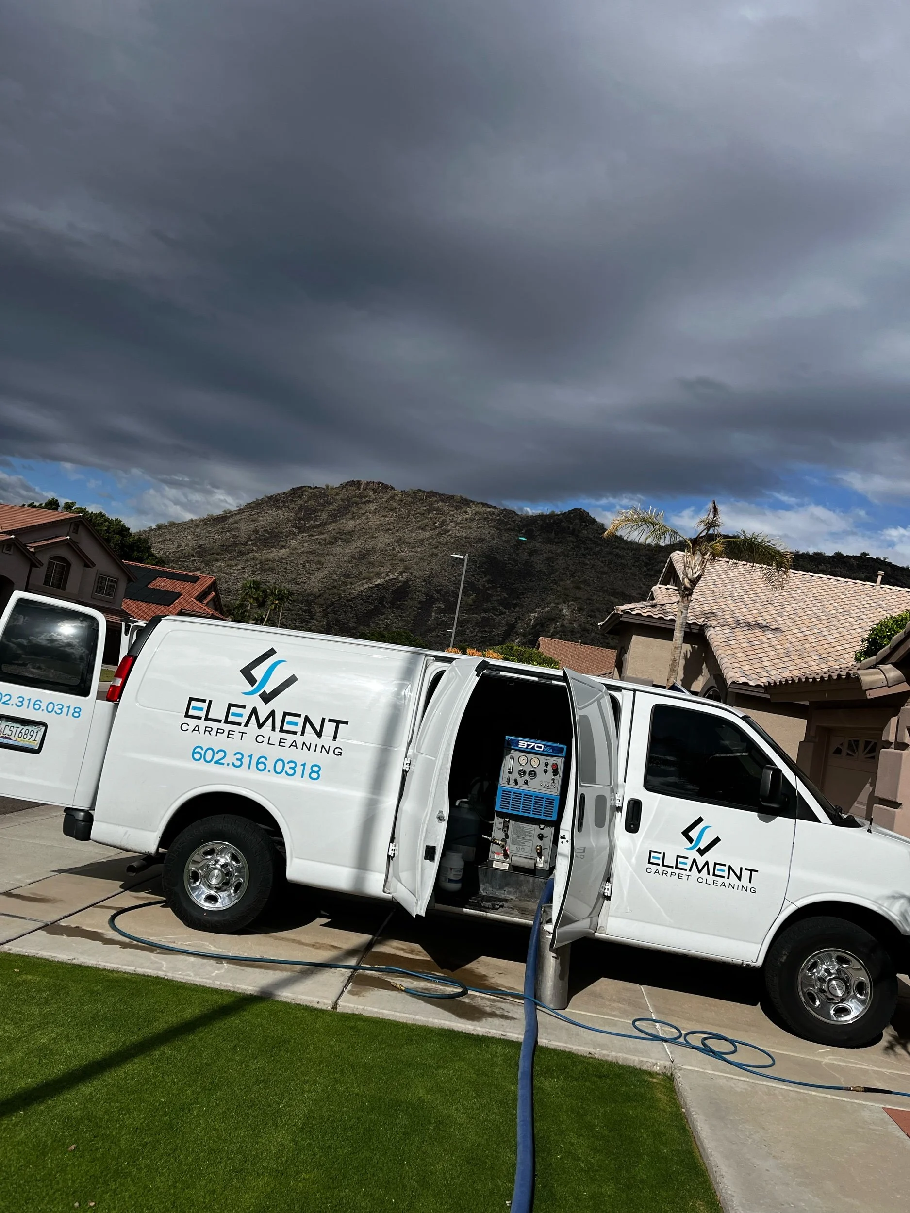 Our truck in action! 