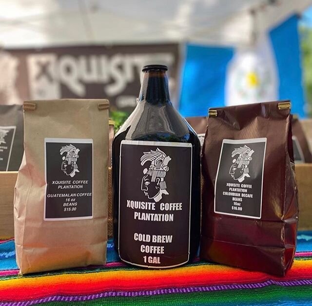 Grab a bag of beans or a cold brew bottle for your week from @xquisitecoffee! Pro tip for the market: get a coffee for while you wait on lines! We&rsquo;re here until 1pm rain or shine.