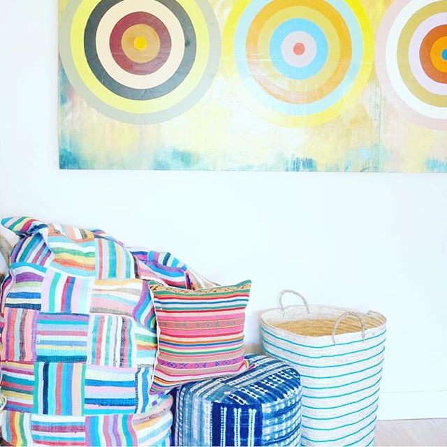 #yummyyogigoods #amagansett # upcycled#creative#colorful#beanbags repost from #yummyyogigoods