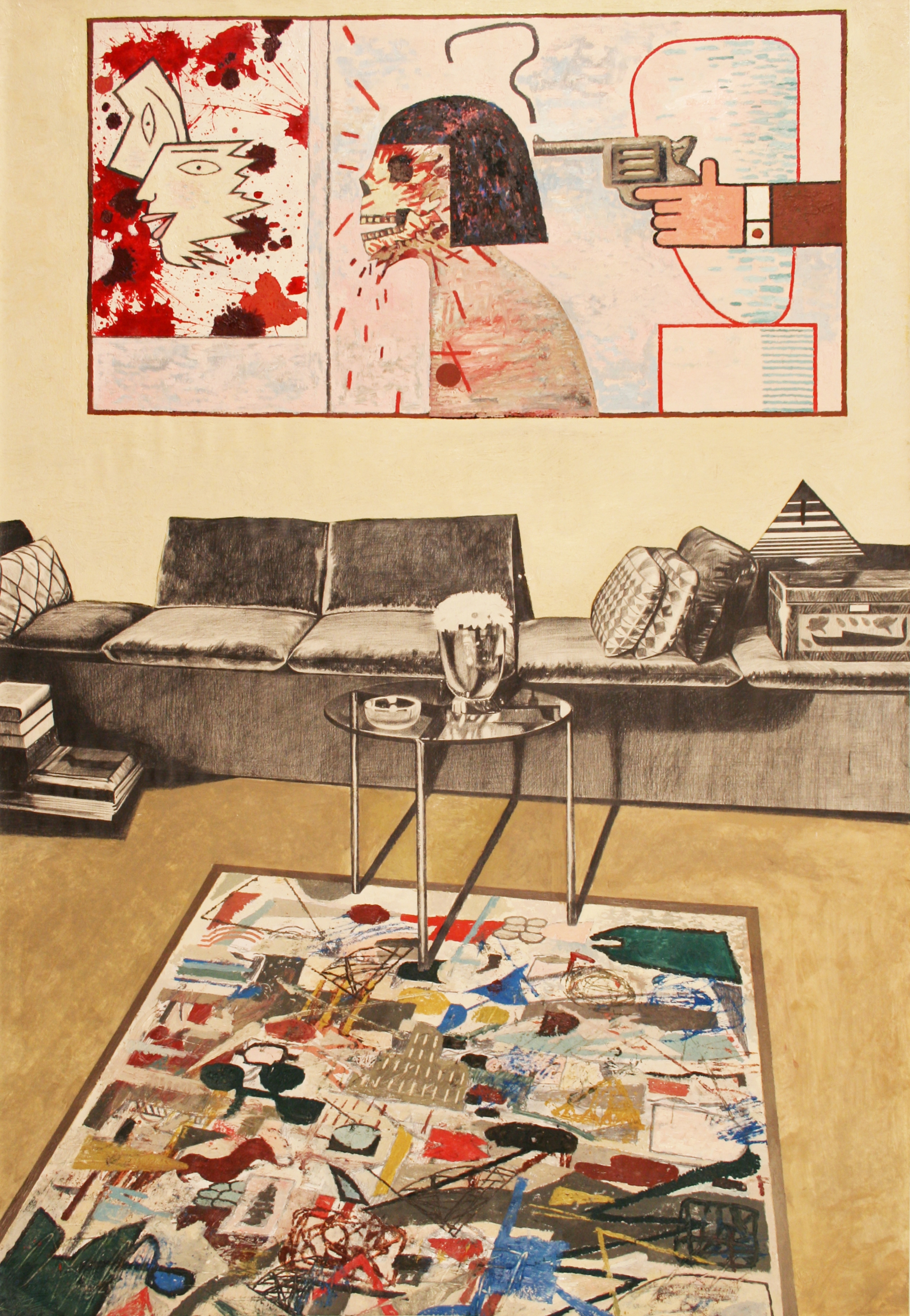 Painting and Rug, 2015