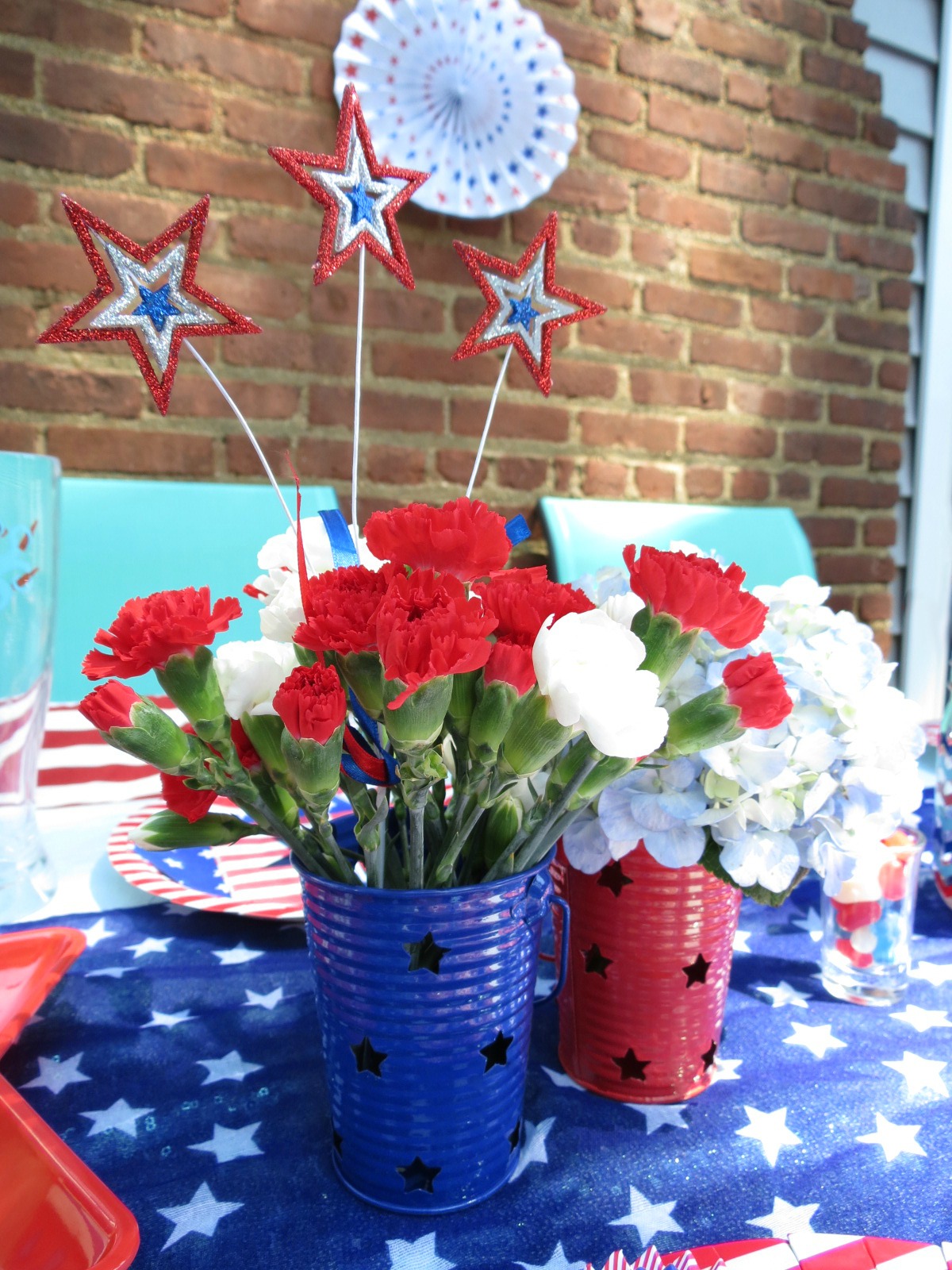 An EASY and affordable Fourth of July table featuring items from Target and the dollar tree! Check out the post for all the details.