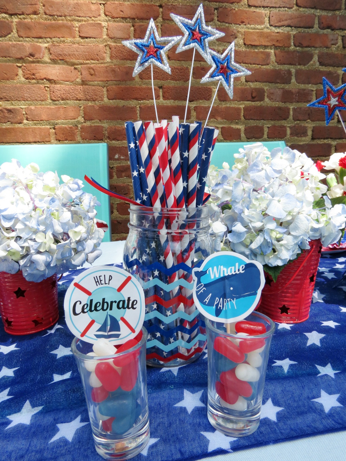 An EASY and affordable Fourth of July table featuring items from Target and the dollar tree! Check out the post for all the details.