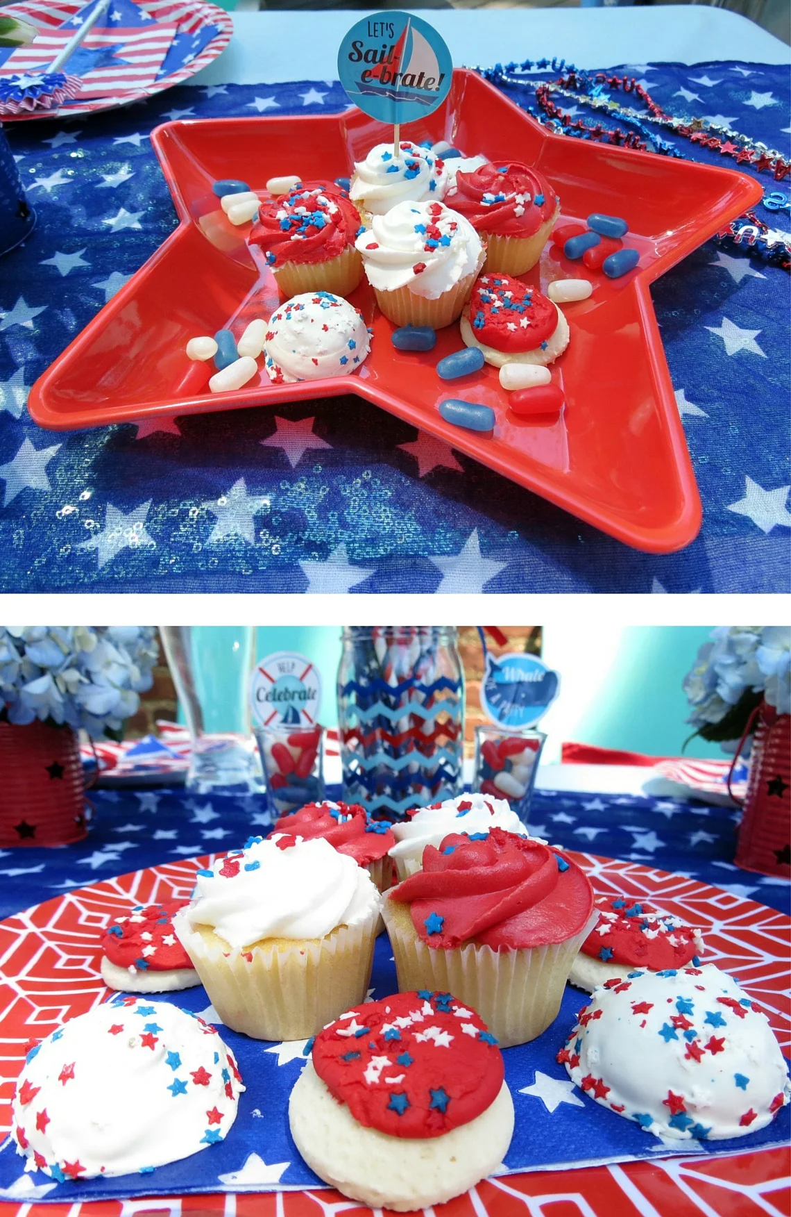 An EASY and affordable Fourth of July table featuring items from Target and the dollar tree! Check out the post for all the details.