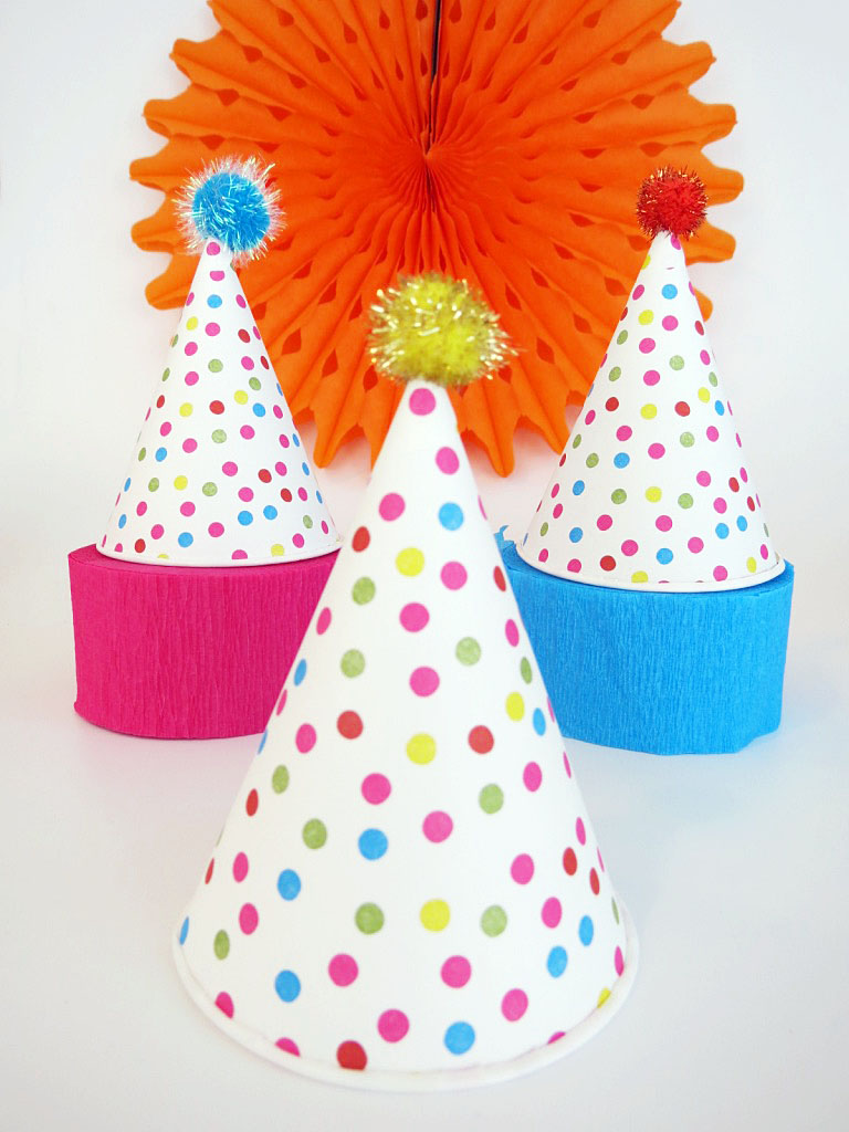This isn't a regular hat- it's a cool hat! They're cheap and easy to make, and make really cute festive accessories. Click to check out the easy how-to!