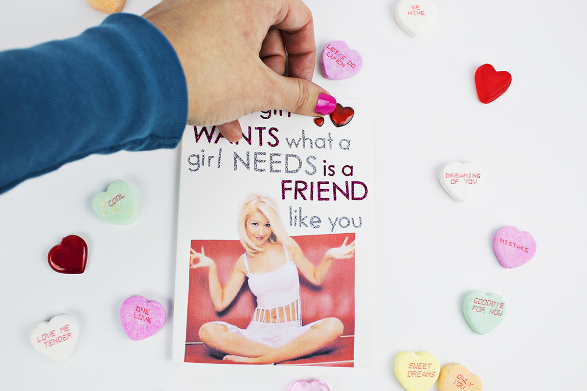 This year, make Valentines that your 13-year old self would approve of. They're perfect for your best friend, your boyfriend, or Galentines Day! Click for the full tutorial.