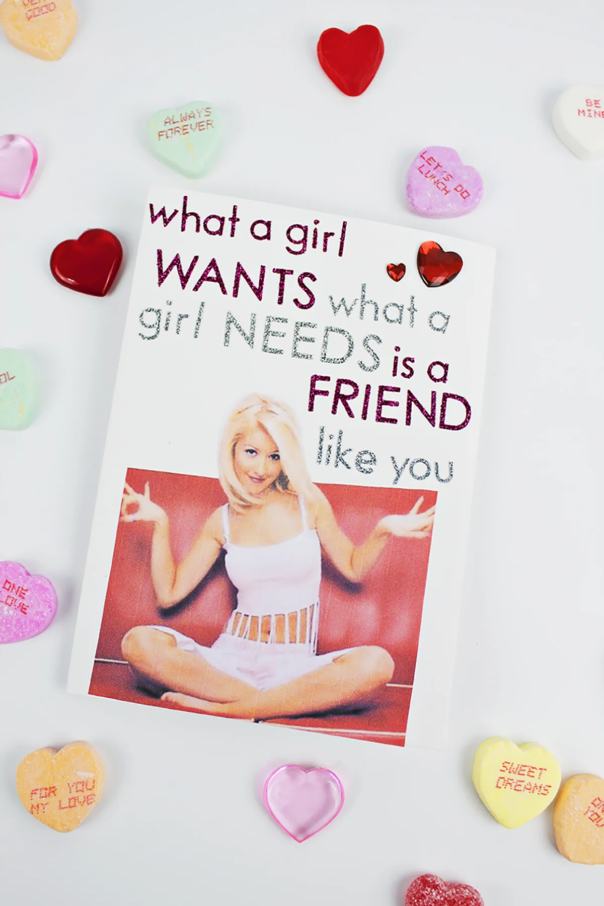This year, make Valentines that your 13-year old self would approve of. They're perfect for your best friend, your boyfriend, or Galentines Day! Click for the full tutorial.