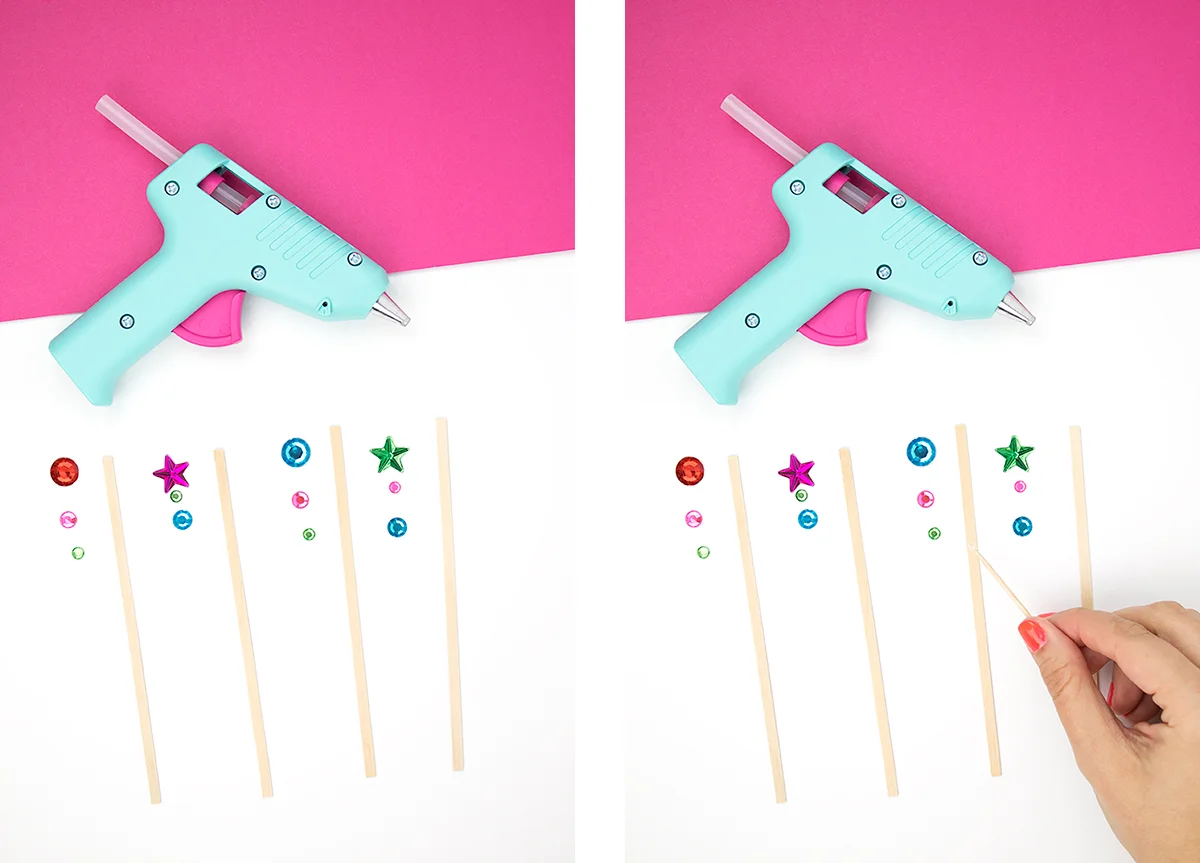 Want to get into the Ho-Ho-Holiday spirit? Grab these drink stirrers for your Christmas spirits (hah, see what I did there?!) They’re really easy to make for your Christmas party or cookie exchange. Click to make your own right now! #drinkstirrers #drinkstirrersdiy #christmascrafts