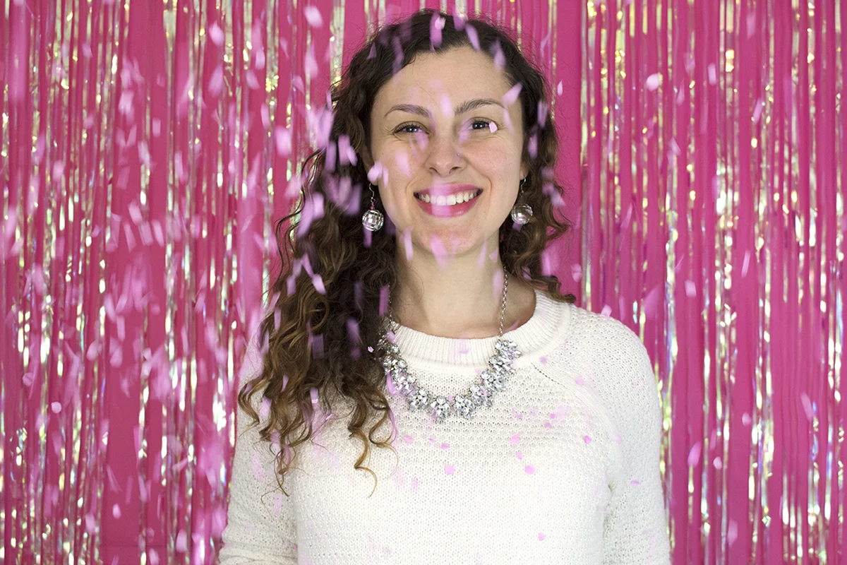 You can wear these earrings anytime there's a party- or anytime you want to party. They're super easy to make and lightweight. Check out the DIY now!
