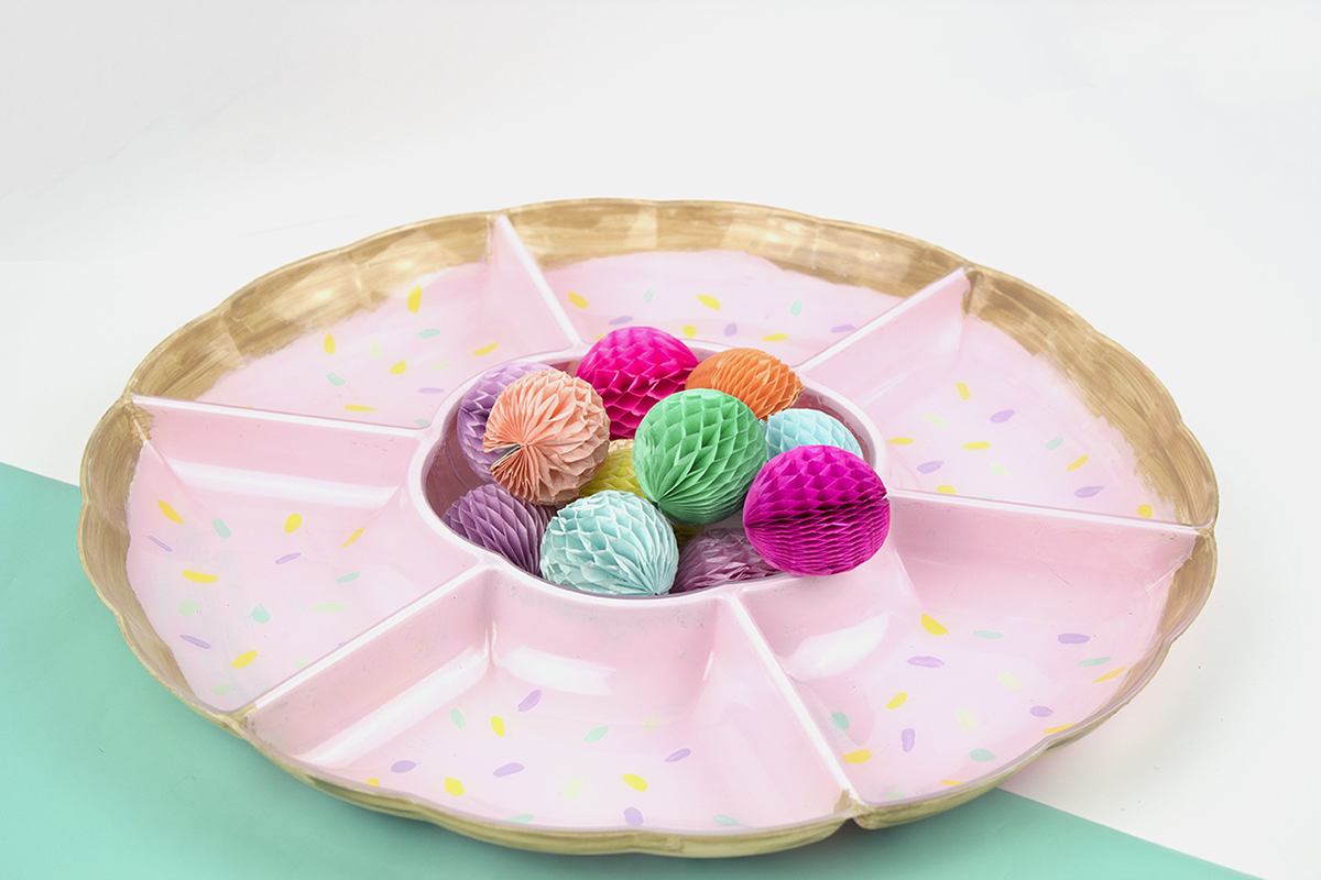 DIY Donut Party Platter with Sprinkles