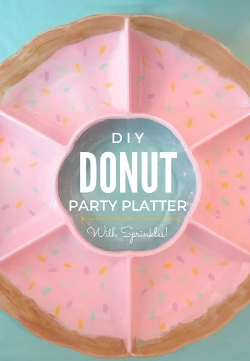 DIY Donut Party Platter with Sprinkles