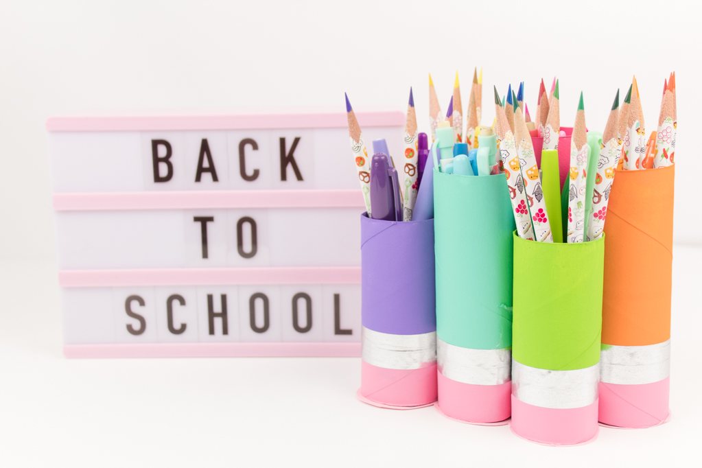 DIY Paper Roll Pencil Cup — Well Kept Chaos