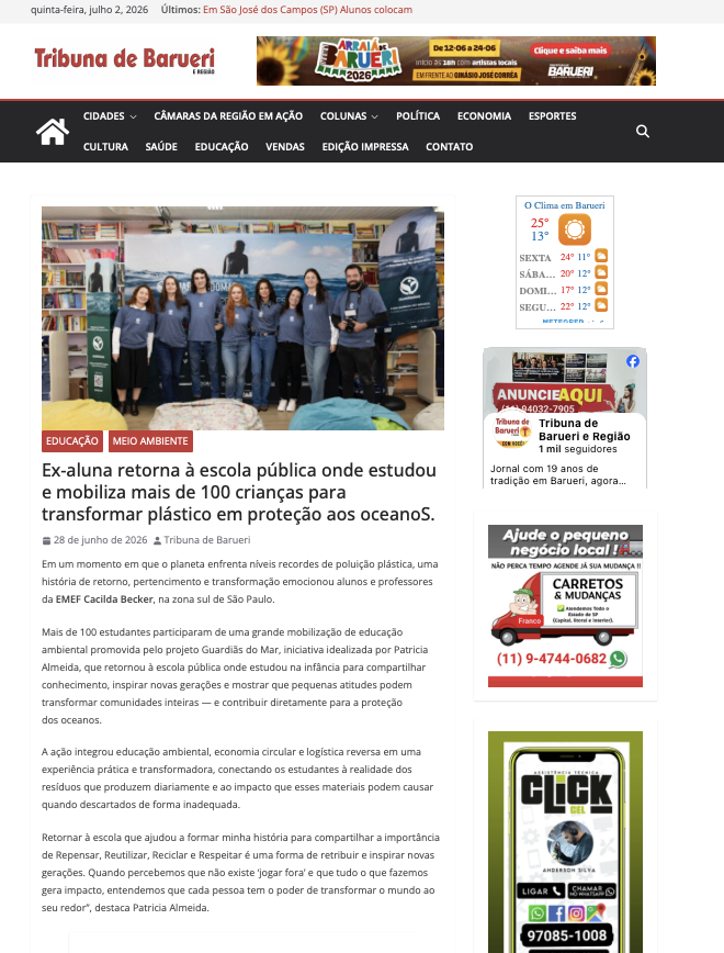 educacao-ex-aluna-retorna-a-escola-publica-onde-estudou-e-mobiliza-criancas-para-transformar-plastico-em-protecao-aos-oceanos/