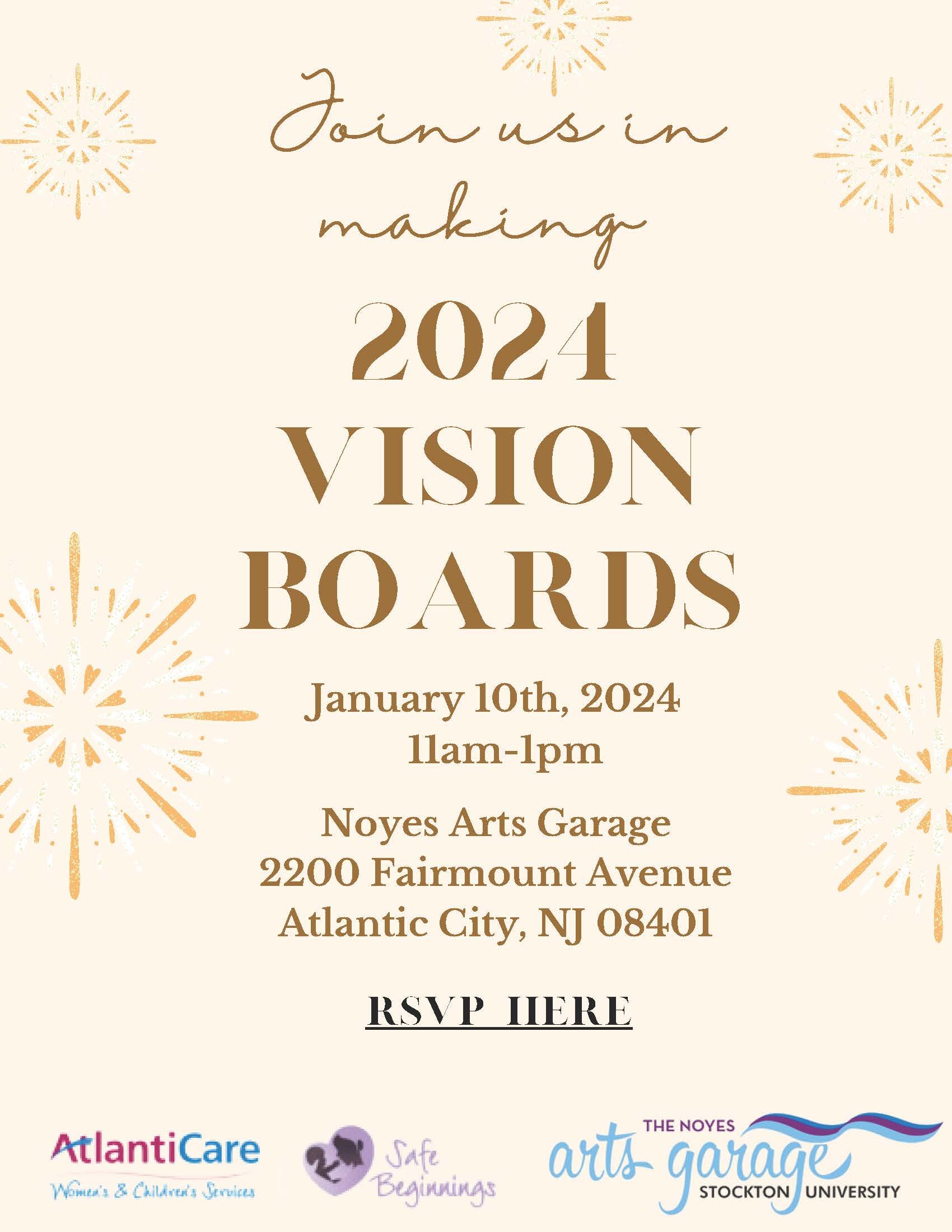 2024 Vision Board workshop, Downstairs Art Gallery, Two Rocks, January 24  2024