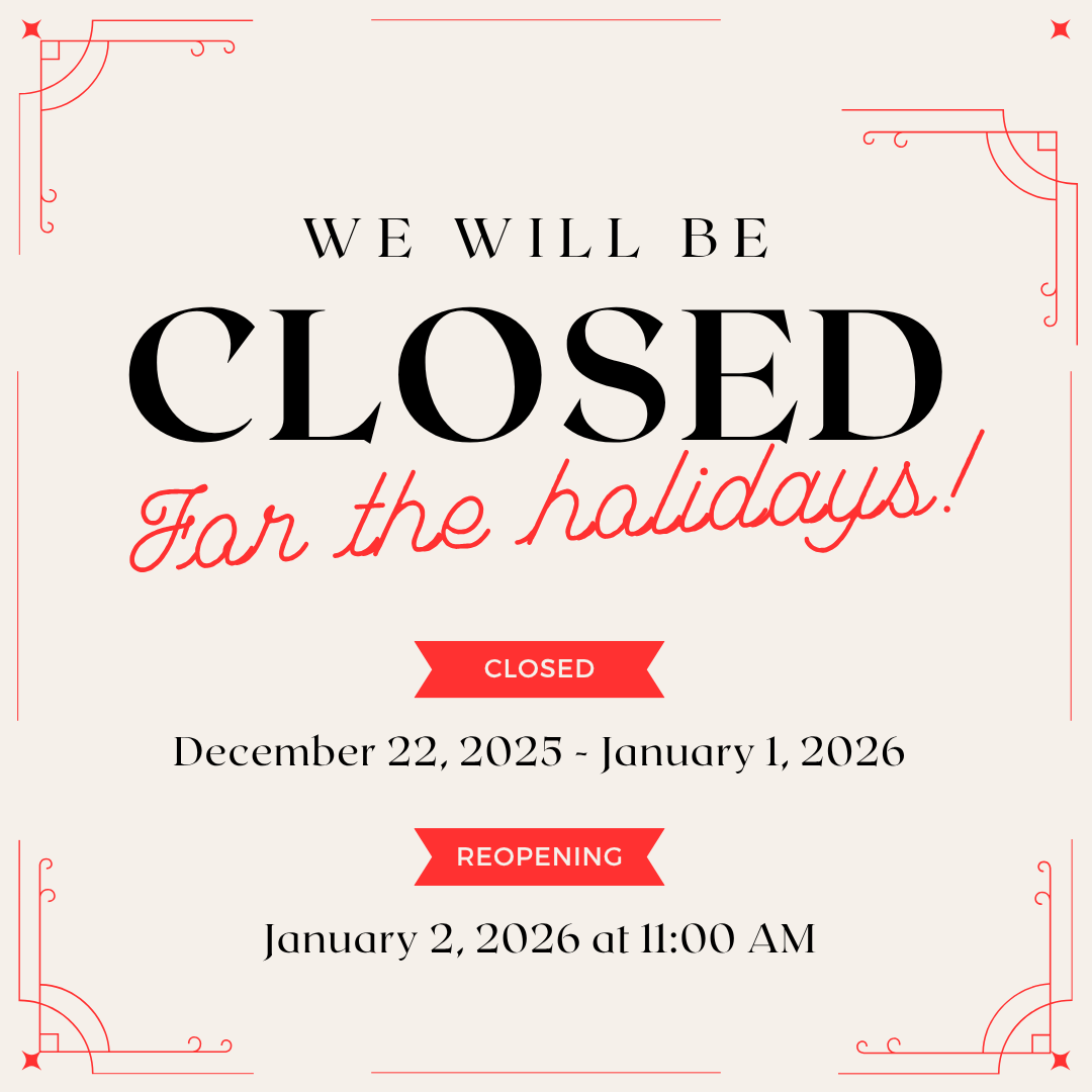 Closed for the Holidays