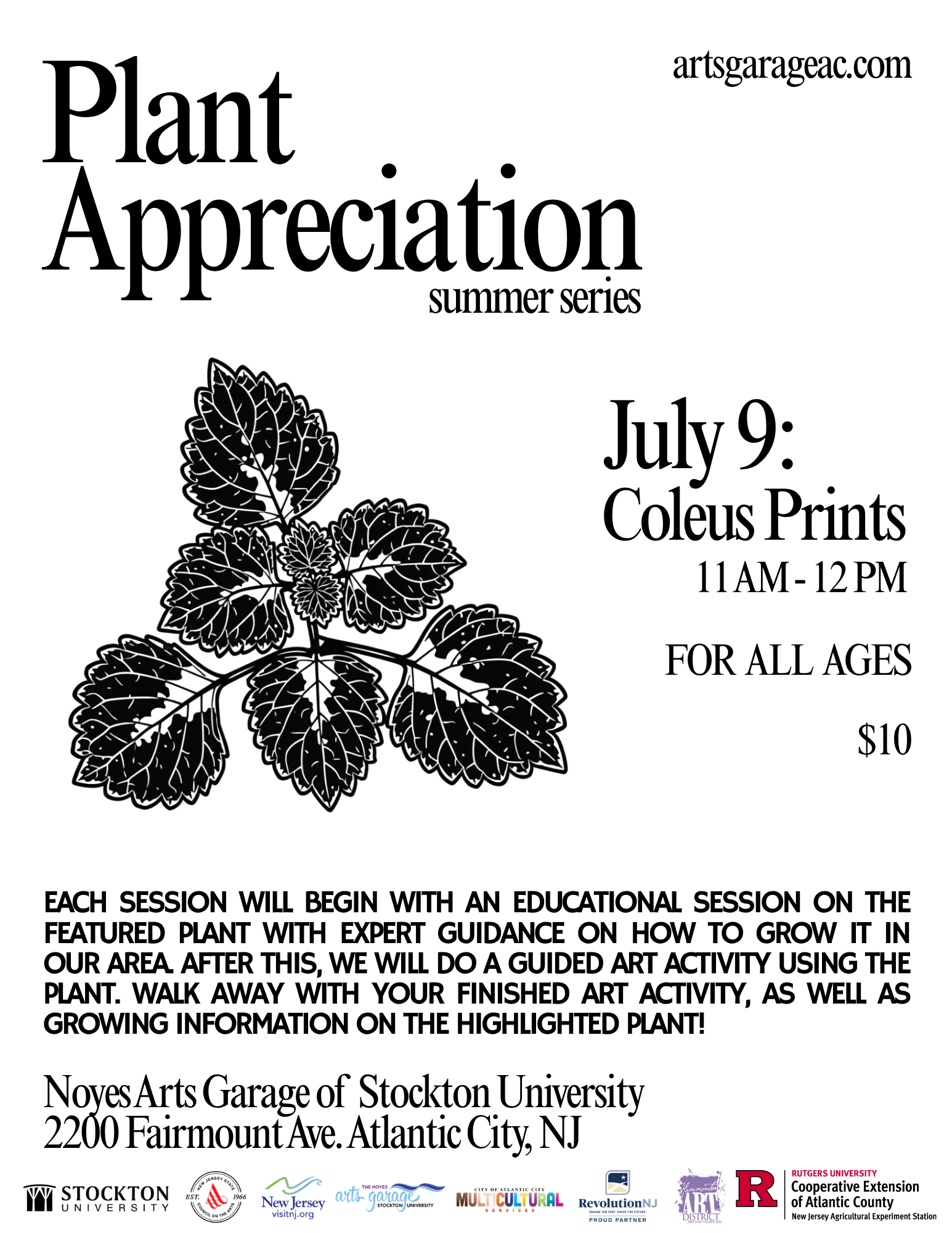Plant Appreciation with Rutgers Cooperative Extension (Coleus)&nbsp;