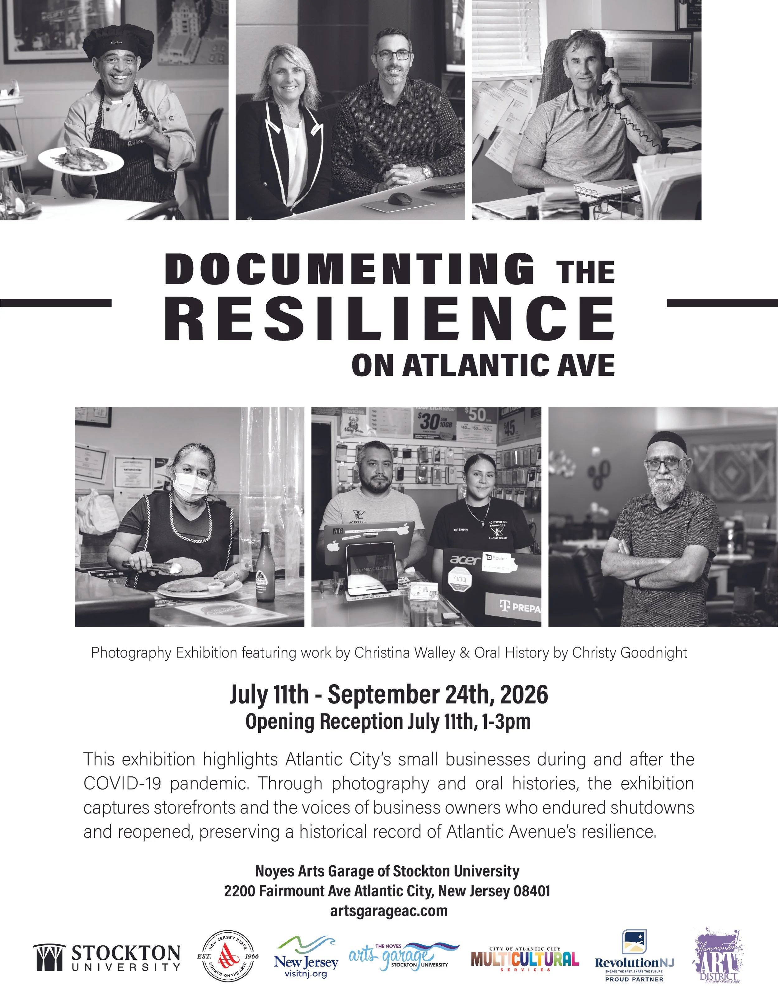 Opening reception for Documenting Resilience on Atlantic Ave. 