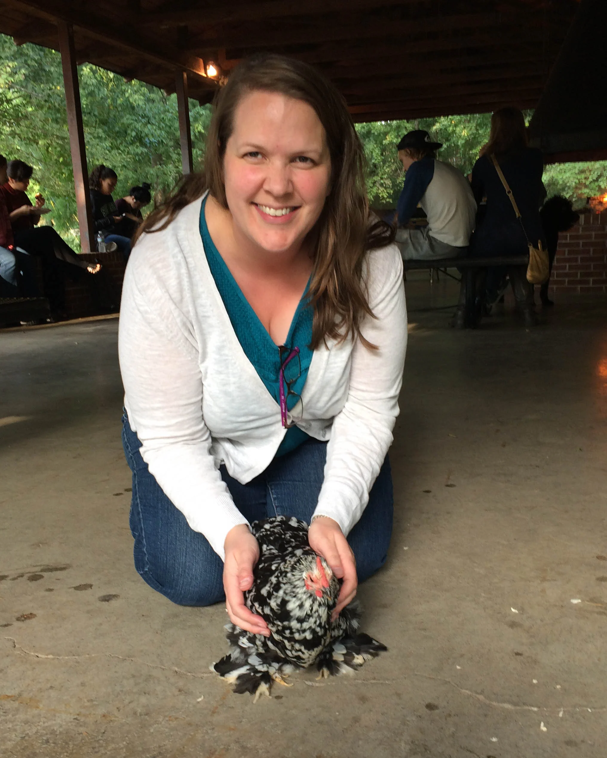 Sarah &amp; Hope the chicken