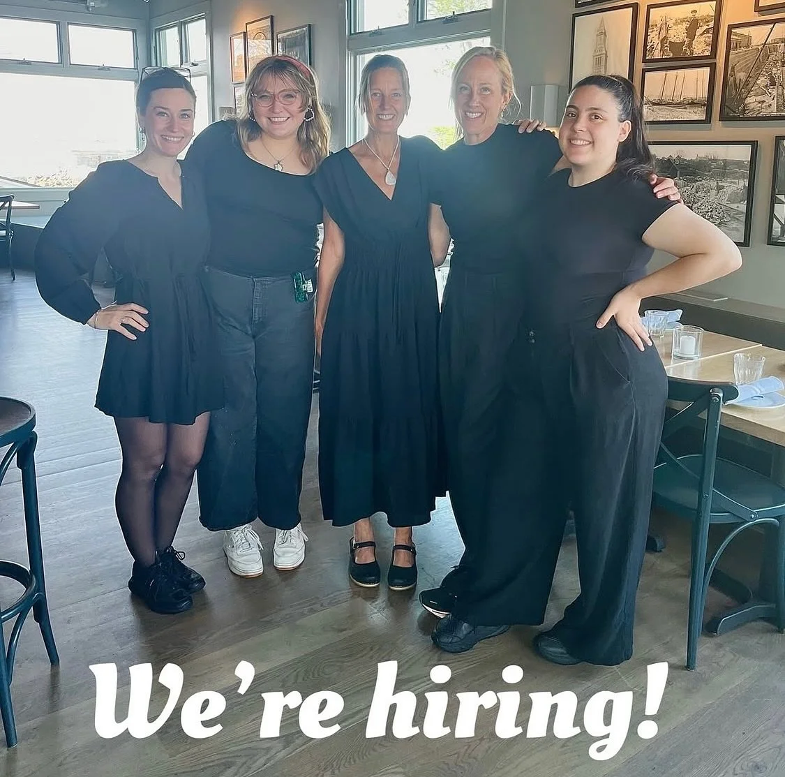 As we wish our staff the best of luck heading off to college this fall we are looking for full time and part time year round employees to join our team! 

We are currently hiring for support positions: 
&bull;hostesses
&bull;bussers/runners
&bull;bar