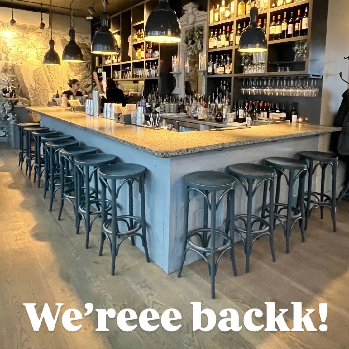 We&rsquo;re officially back from winter break and we&rsquo;ve missed you so much!!🩵

Our updated winter hours of operation:

Thursday 4:30-8:30pm
Friday 4:30-9pm
Saturday 2-9pm
Sunday 2-8pm

Come on over and say hi!👋🏻