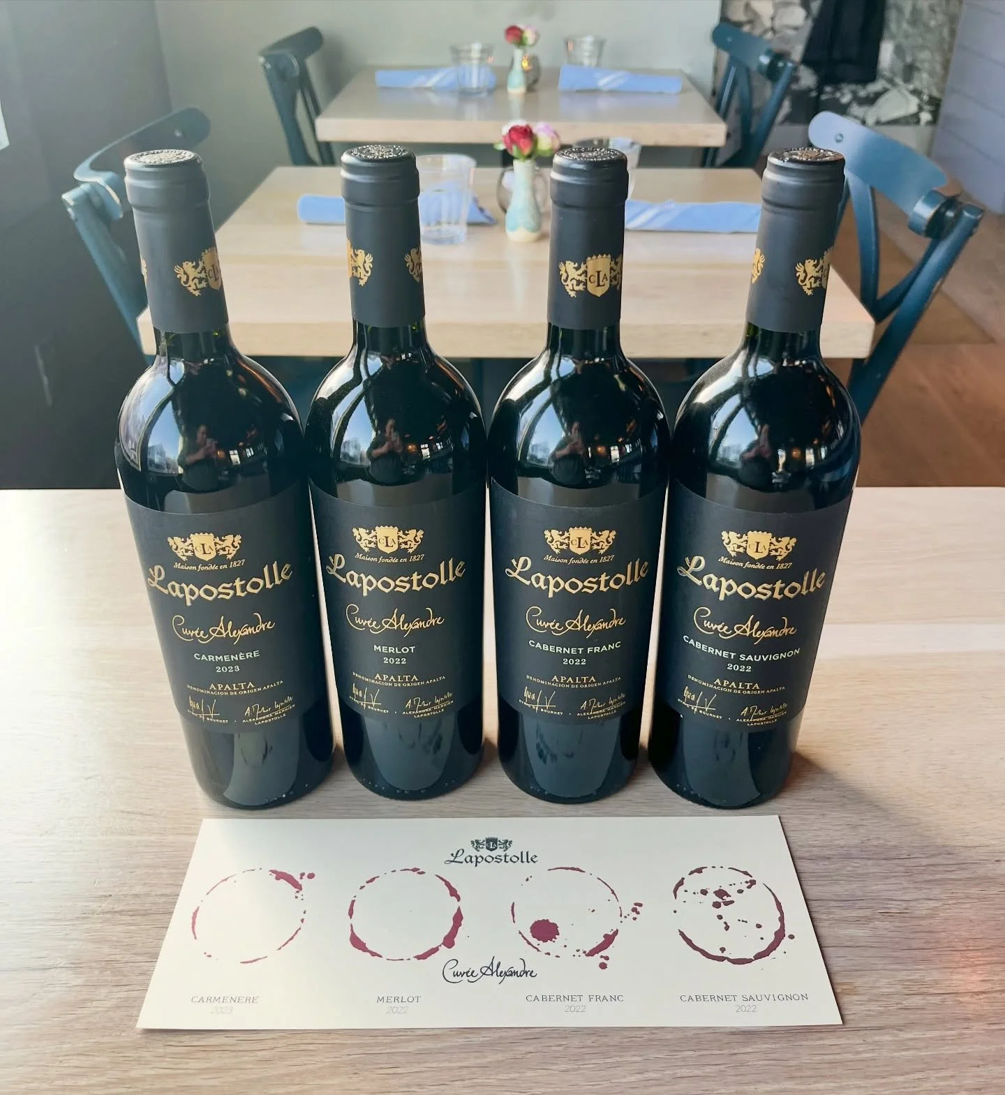 Join us tonight for wine flight Wednesday!🍷

We are tasting Tristan Lozach-4 red wines from the famed Lapostolle Vineyards located in the Apalta Valley in Chile 

Available by the glass, or as a flight!

Open 4:30-8pm tonight😉

@winebow @lapostolle