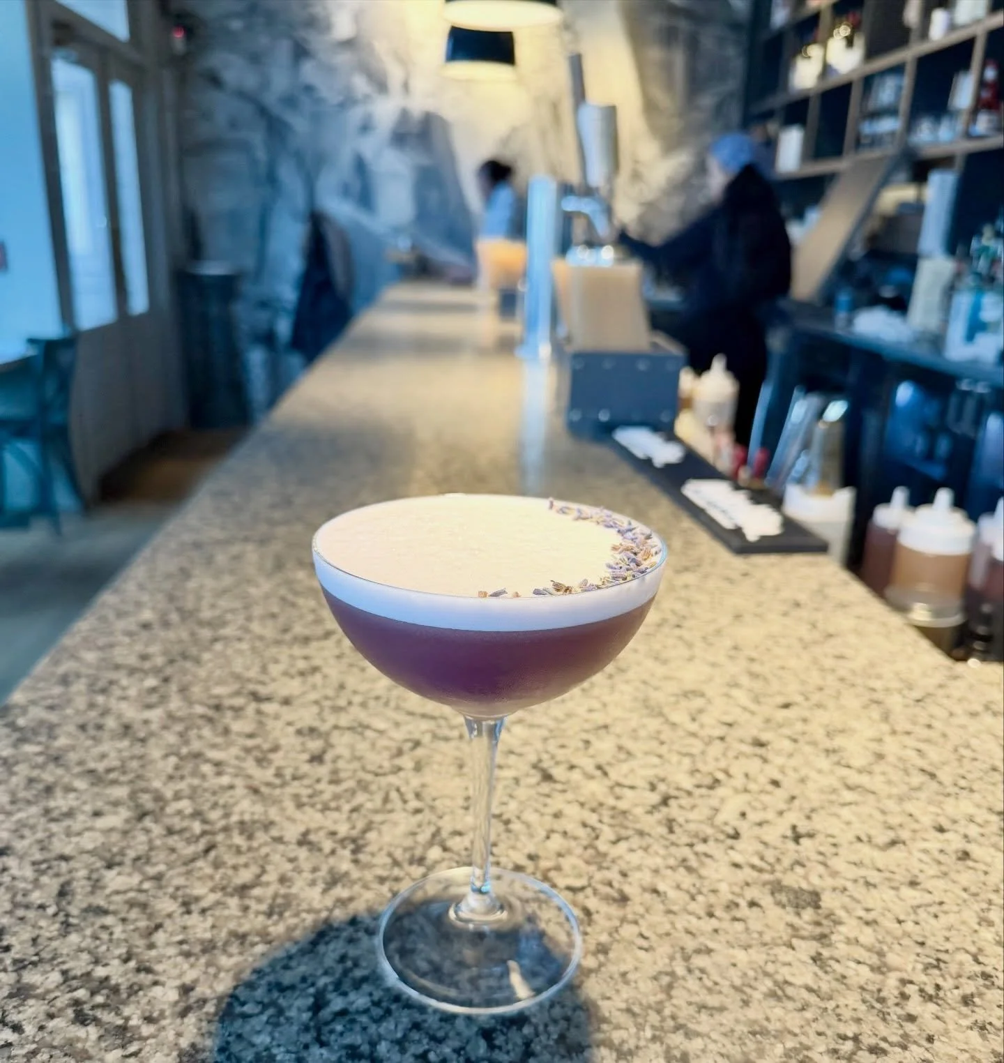 Spring days call for our Lavender Breeze cocktail!💜

Indigo gin, lavender liqueur, lemon, lime and a lavender garnish🪻