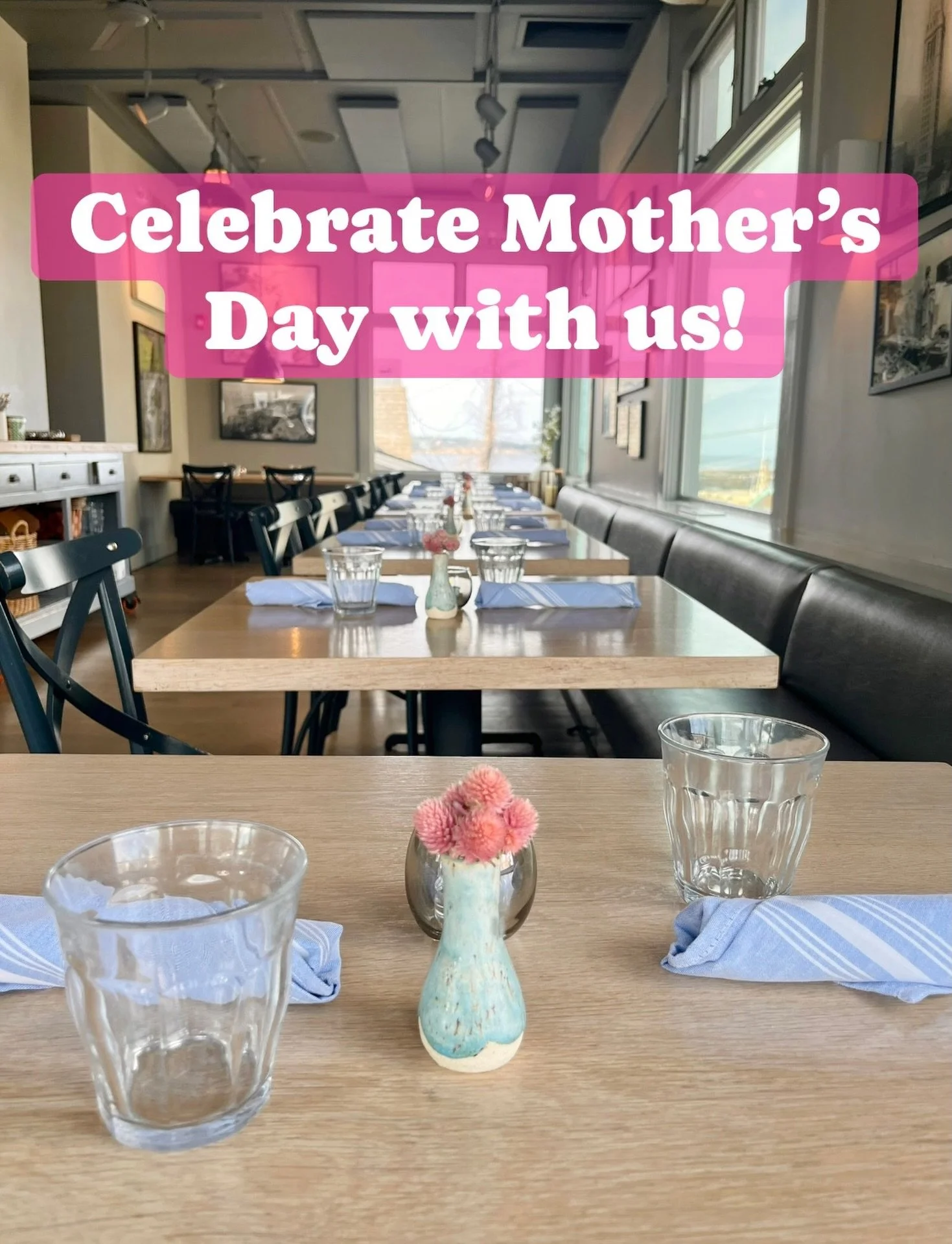 Come celebrate Mother&rsquo;s Day with us!💐

We will be serving our regular menu as well as brunch specials! 
Open 12-7pm on Mother&rsquo;s Day🌸

Book your reservation now (link in bio)