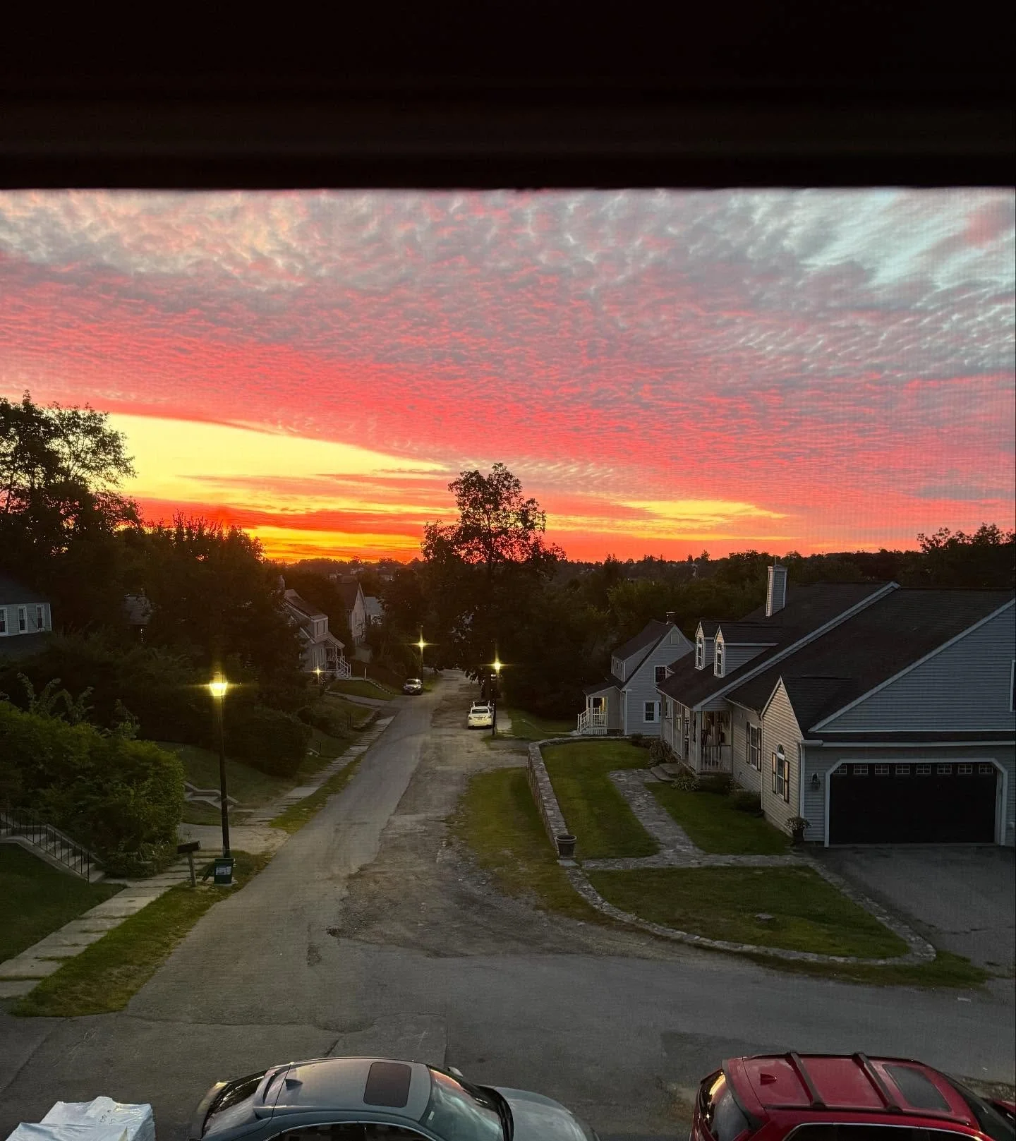 Couldn&rsquo;t sleep. At least I got to see the pretty clouds at sunrise.