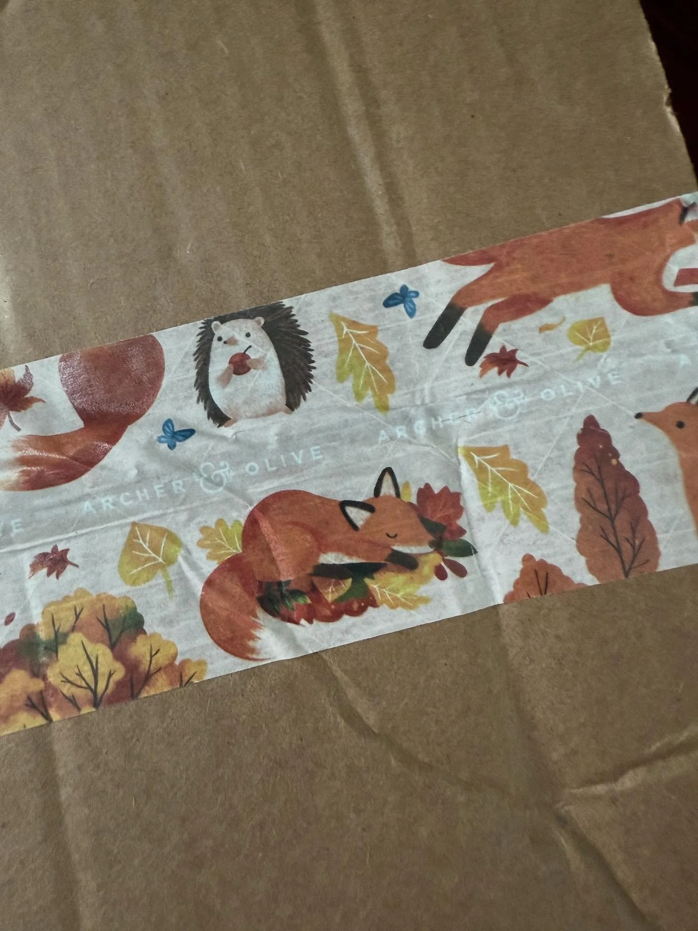 I cannot get over how CUTE the tape is on the @archerandolive packaging this fall!!!