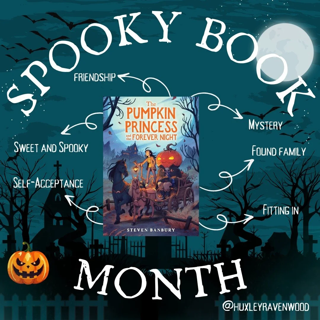 It's finally #SpookyBookMonth! I'll be reading and sharing some awesome books that everyone can enjoy throughout the month. First up, THE PUMPKIN PRINCESS AND THE FOREVER NIGHT by @stevenbanbury! So much to love about this one, and how could I resist
