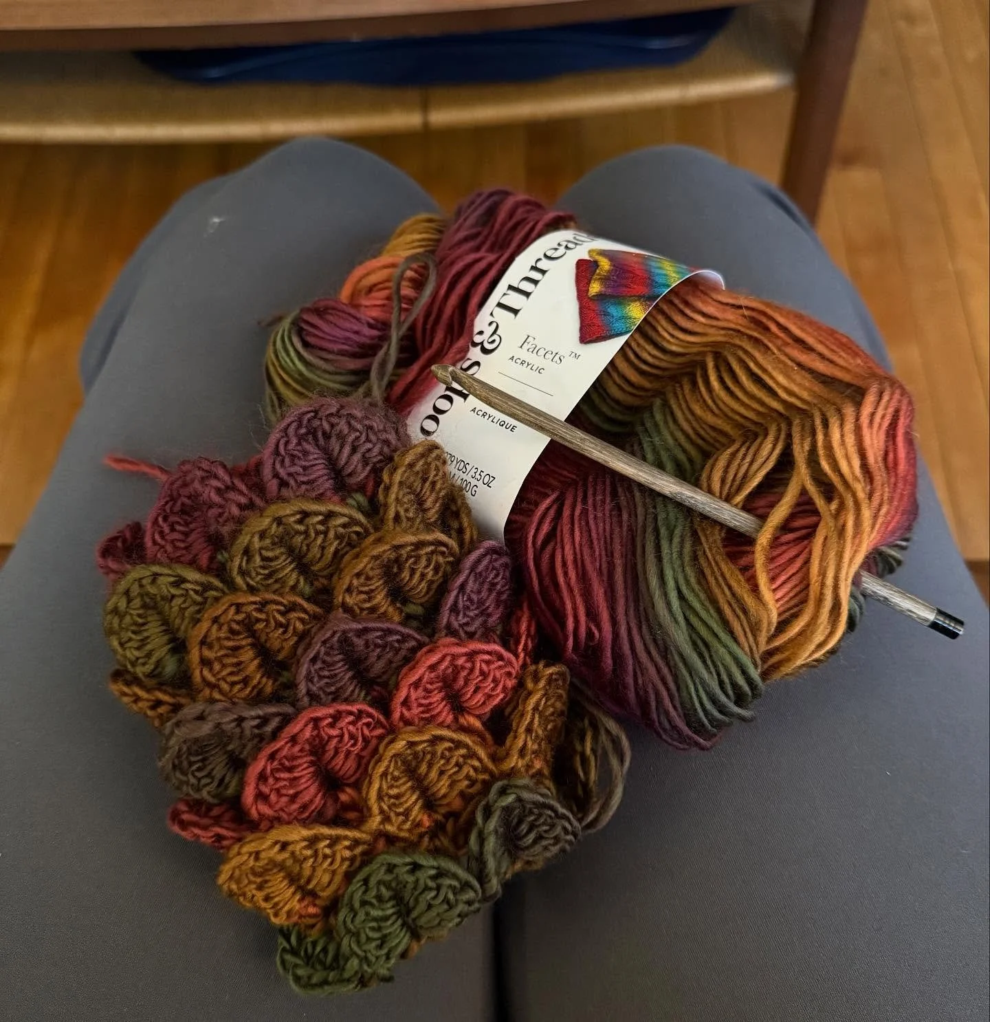 Crocheting today. I forget how much this helps my brain. #crochet #fiberarts