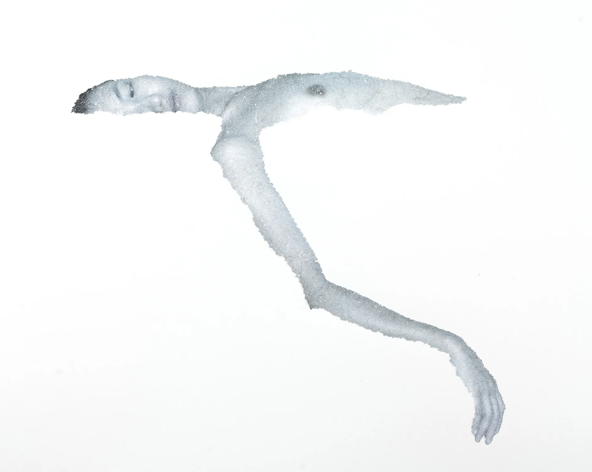  Float in bewteen, 2012, torn and pasted photo on papre, 32"x40" 