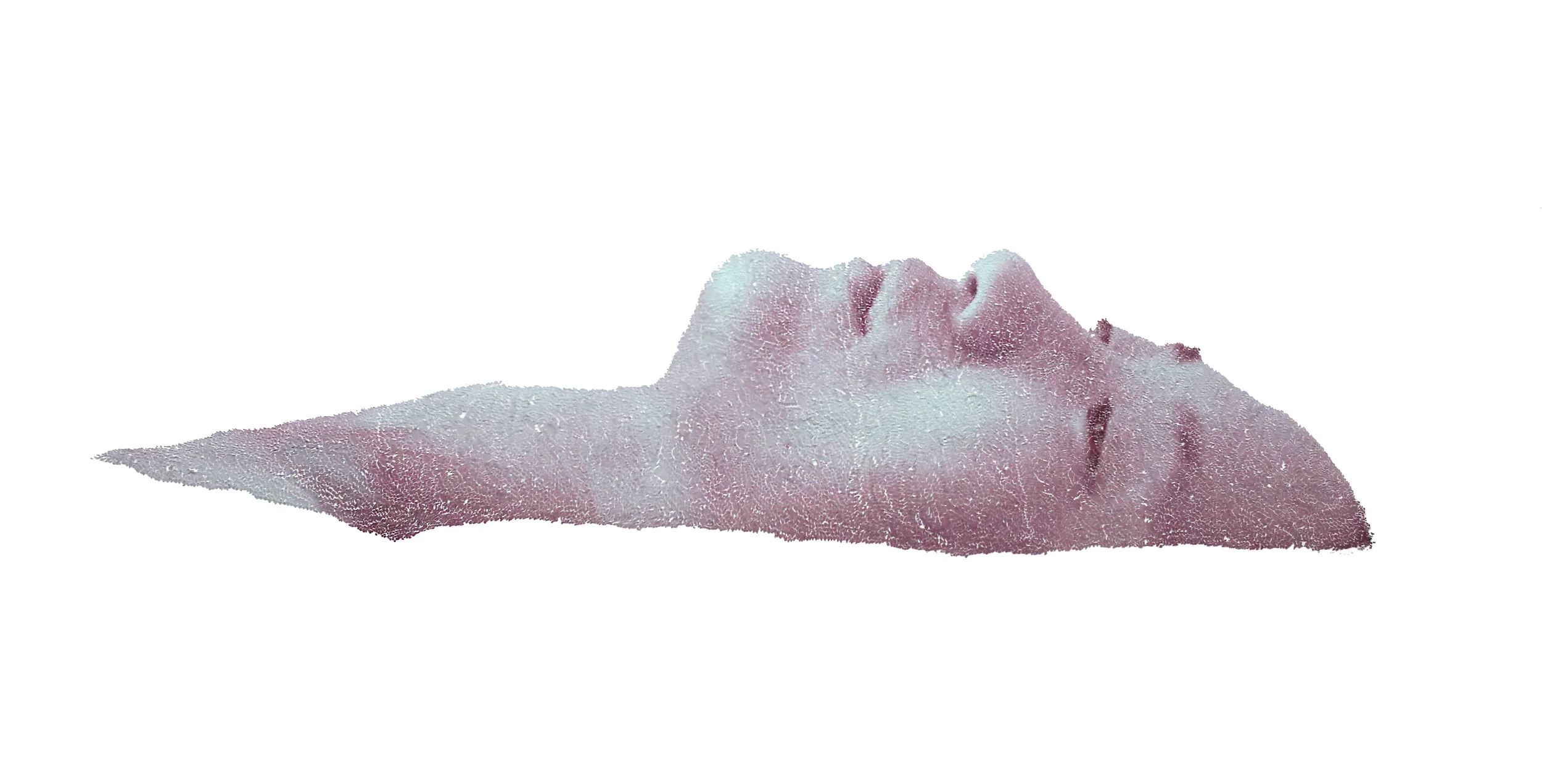  Float, 2016, torn and pasted photo on paper, 40"x50" 