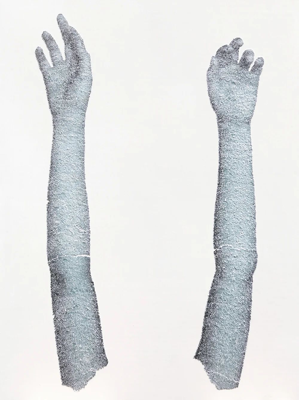  Untitled, 2017, torn and pasted photo on wood panel, 30x40inch 