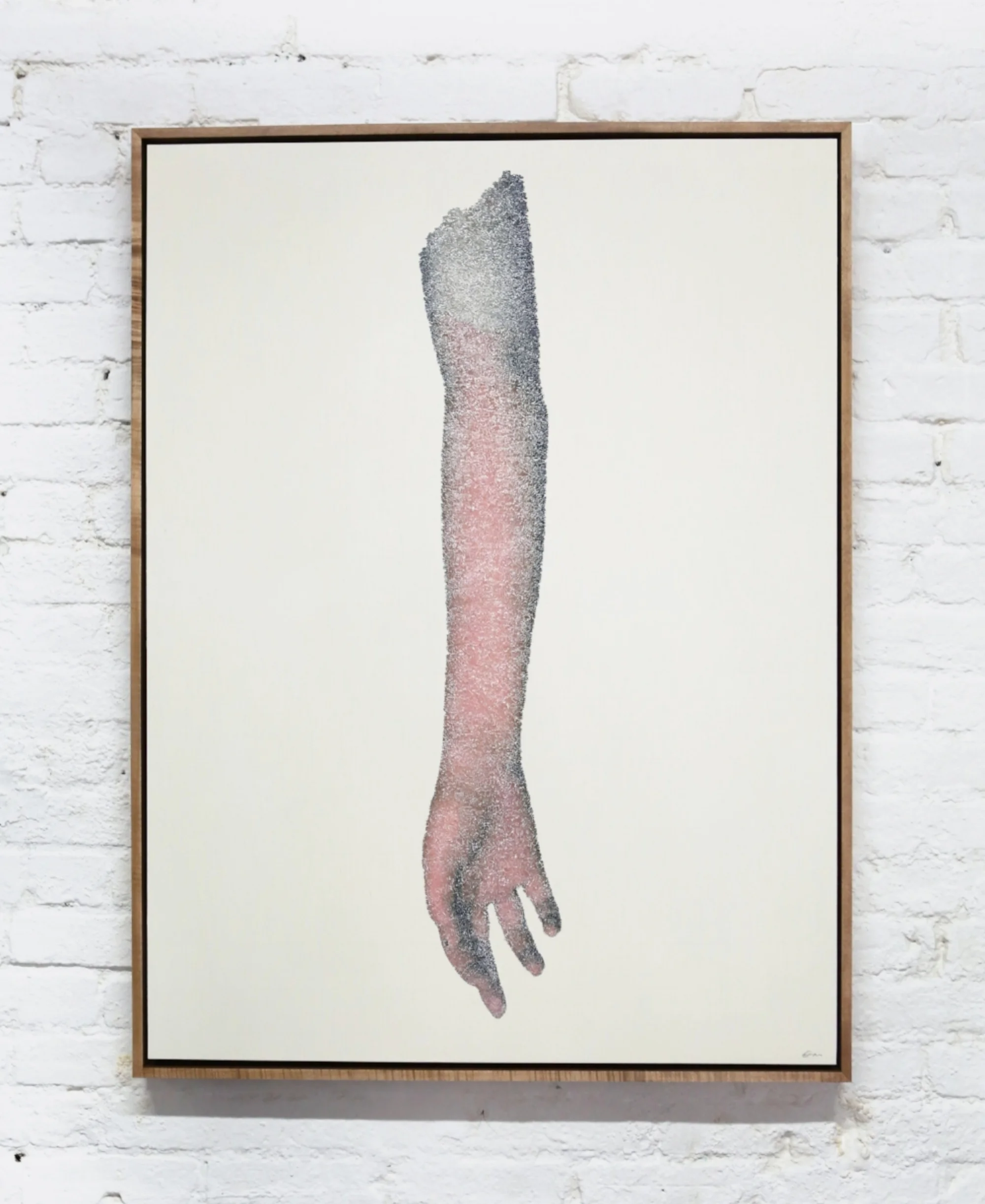  Untitled, 2017, torn and pasted photo on wood panel, 30x40ich 