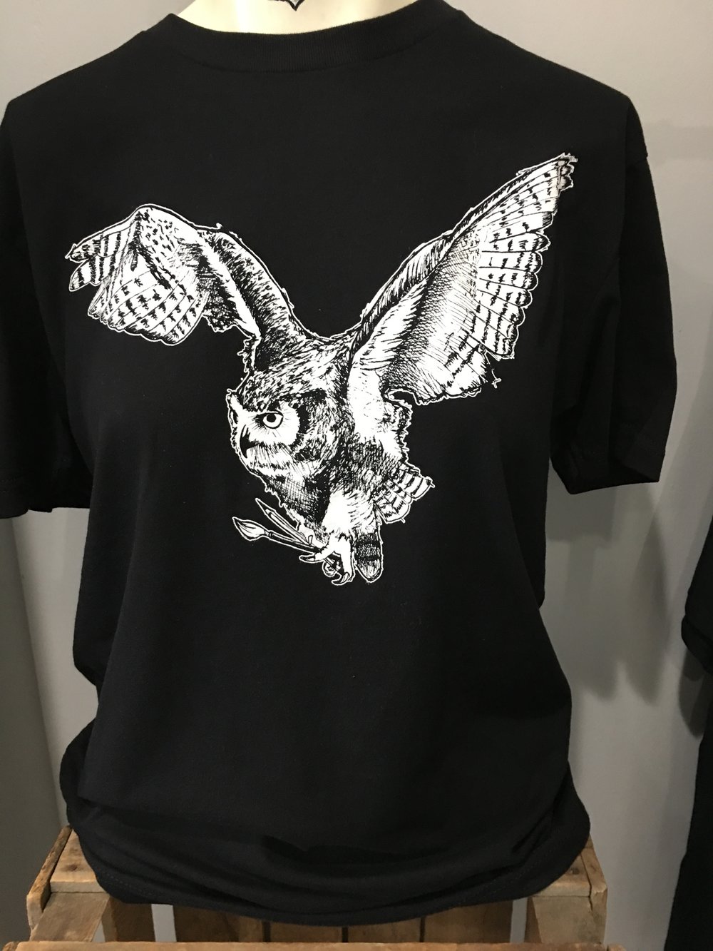 Station In zoomen Geelachtig Limited Edition Owl T Shirt by Shannon Wang — SHOP 53 CUSTOM TATTOO & ART  STUDIO LLC.