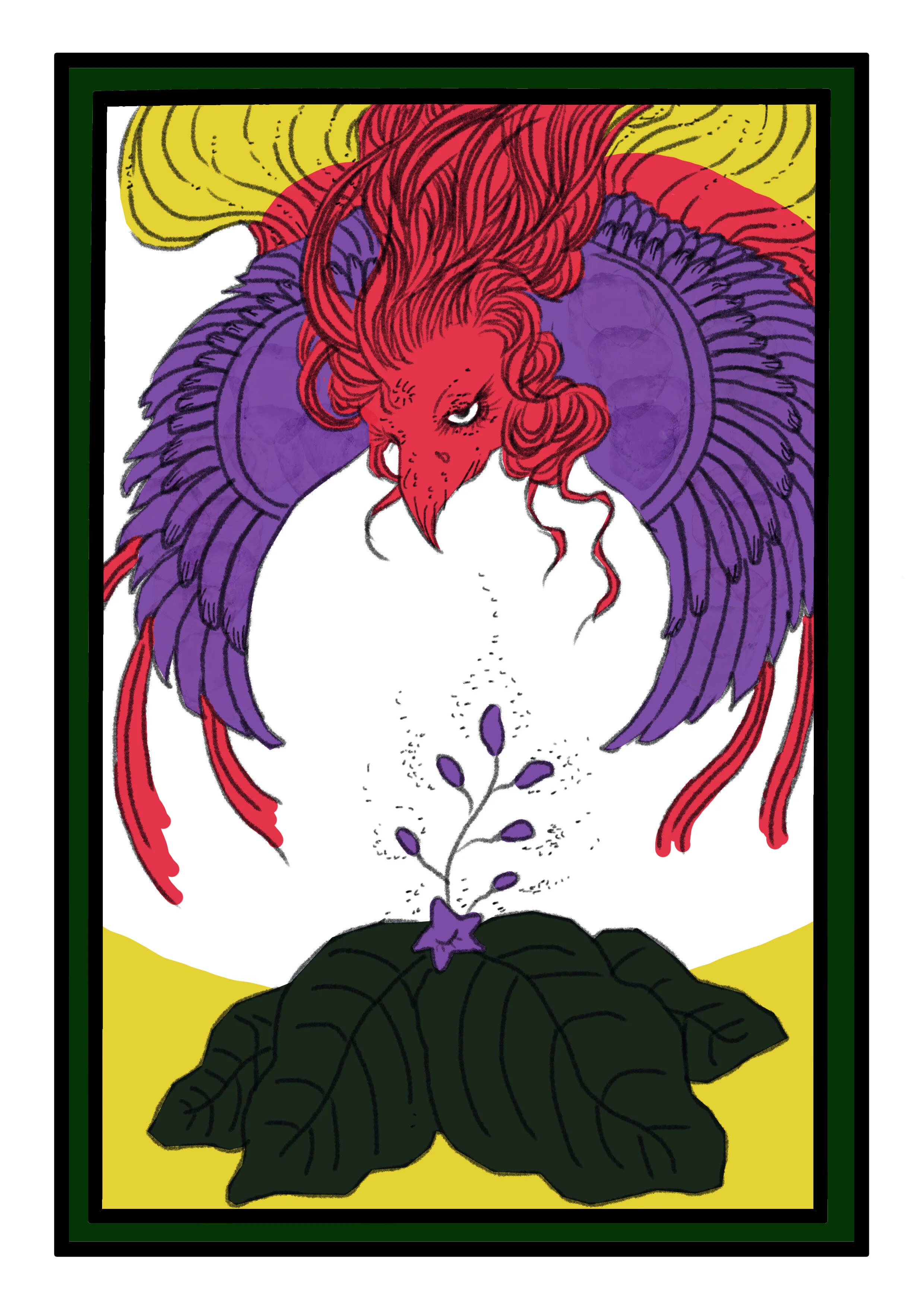 Paulownia phoenix hanafuda(花札桐に鳳凰)_yota-kuki_digital_210mmx297mm_50$_2020.jpg