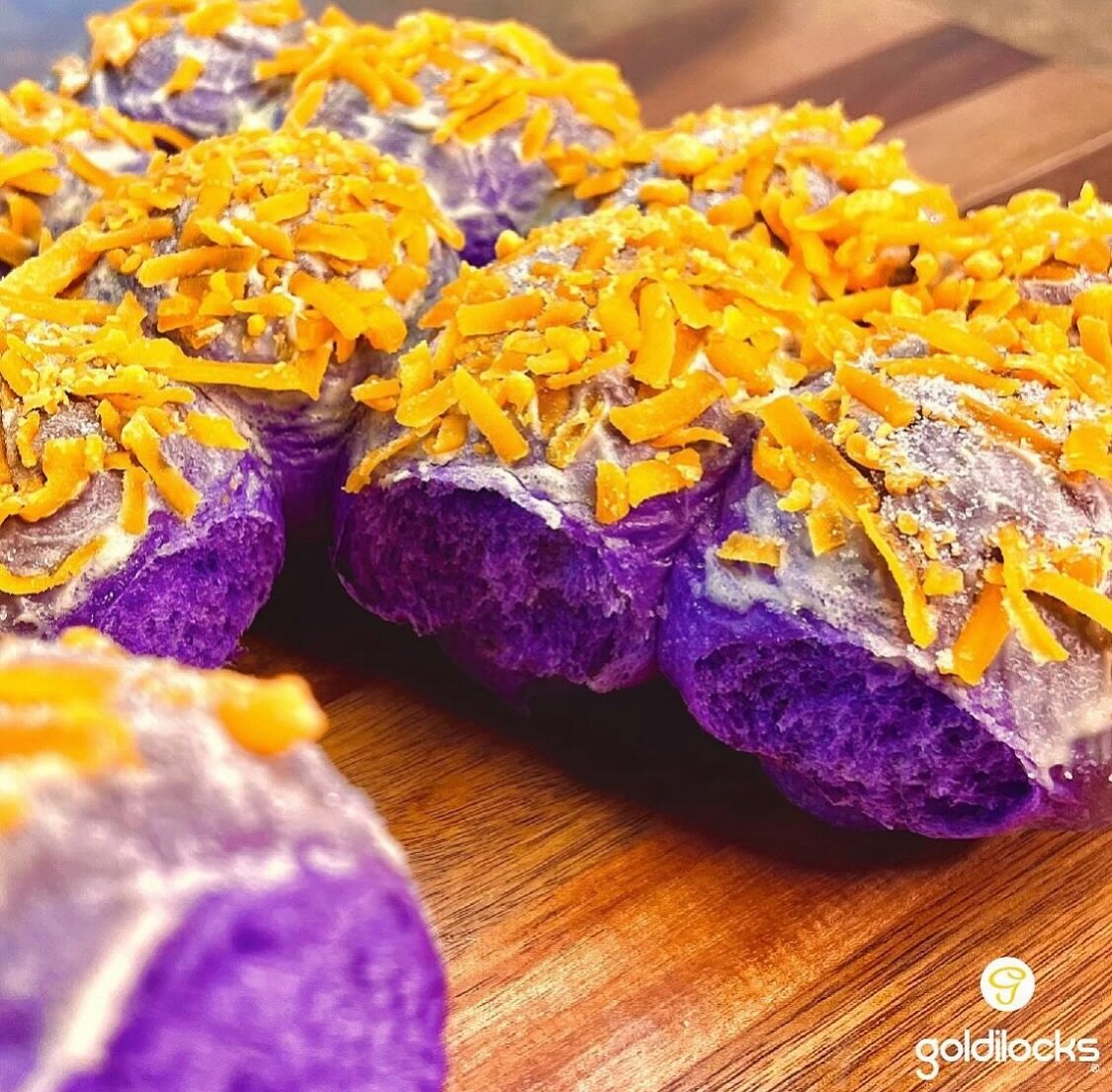 Marching into flavour town with our Ube Jonah Ensaymada! Only $5 for the whole month of March! #goldilockscanada #kumainkanaba
