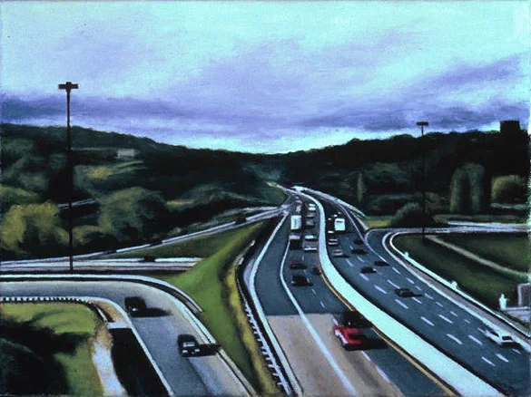 DVP and Bloor, oil on canvas, 6 x 8 inches, 2002, SOLD