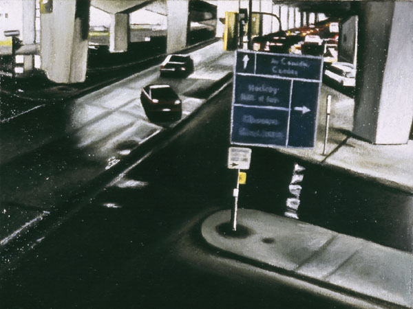 Yonge, oil on canvas, 6 x 8 inches, 2002, SOLD