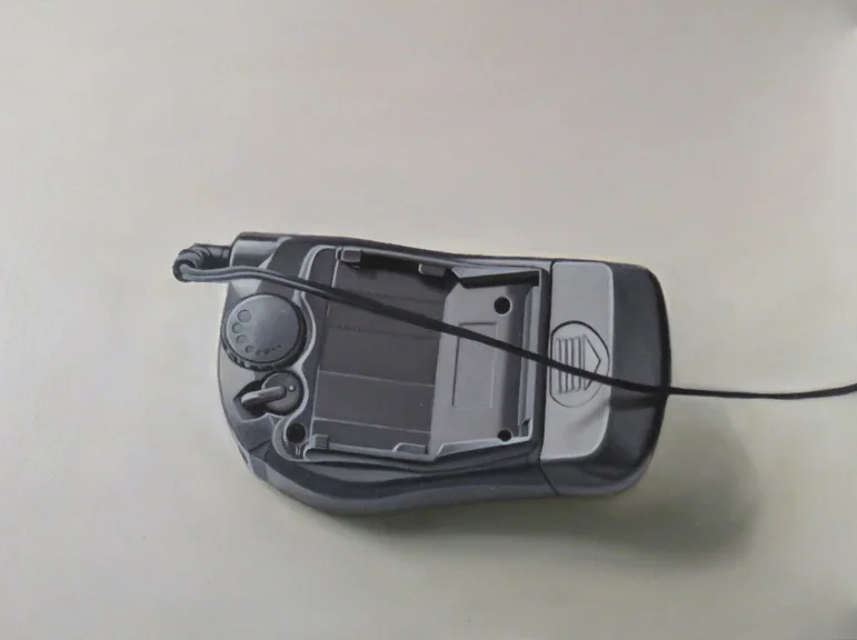 Sports Radio, oil on panel, 12 x 9 inches, 2009